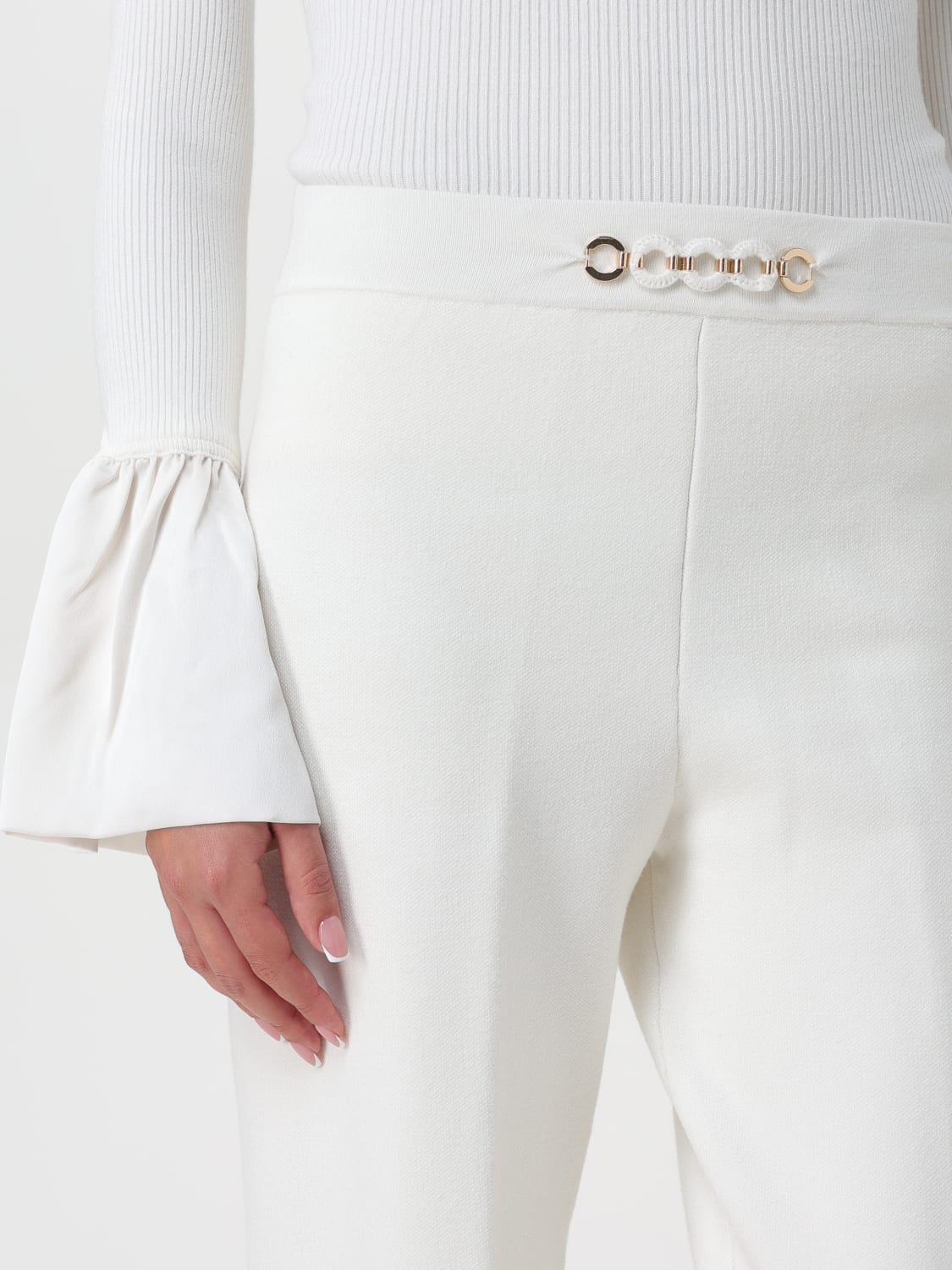 TWINSET PANTS: Pants woman Twinset, White - Img 3