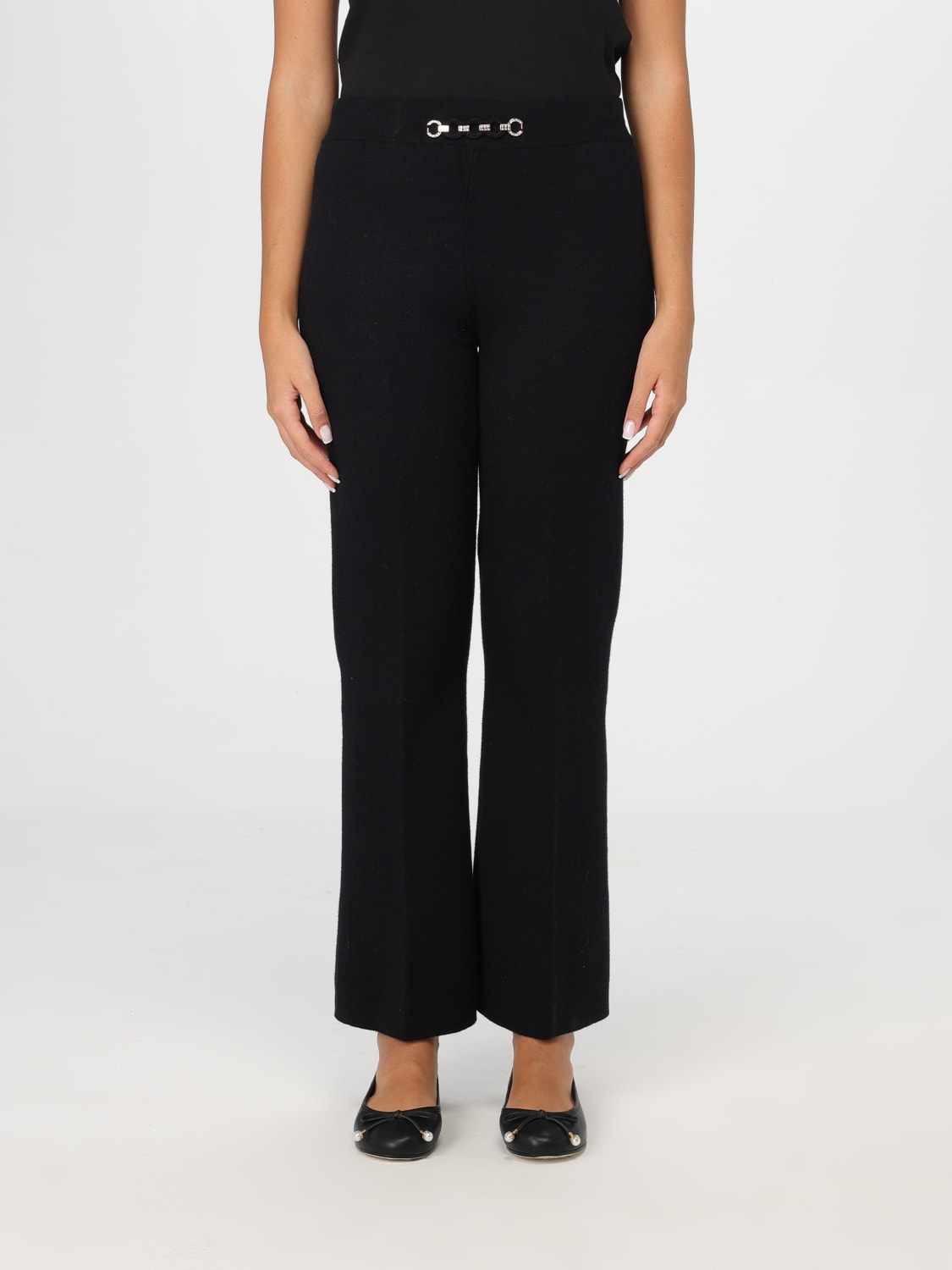 TWINSET PANTS: Pants woman Twinset, Black - Img 1