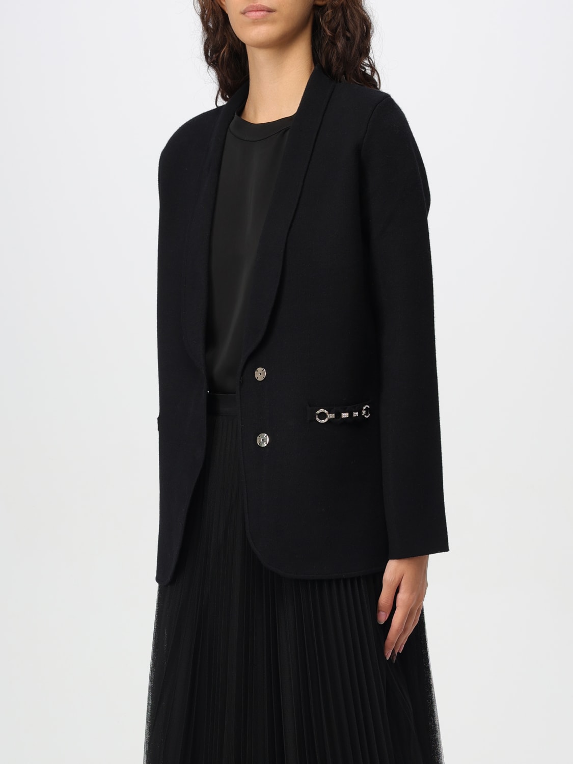 TWINSET BLAZER: Blazer woman Twinset, Black - Img 3