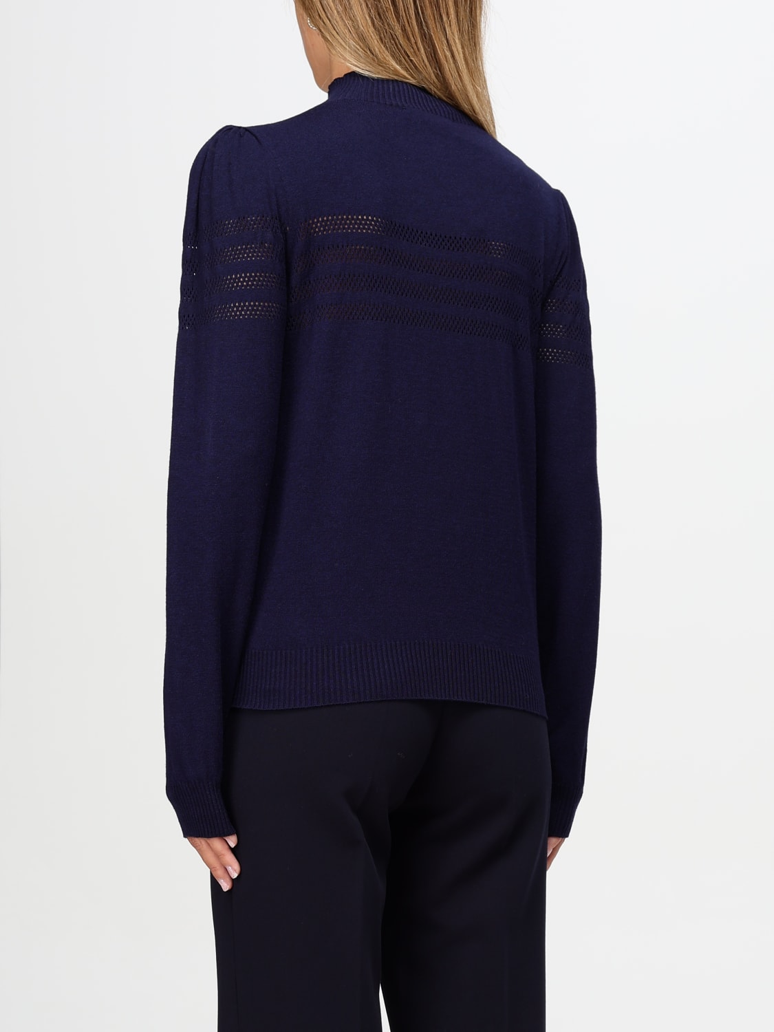 TWINSET SWEATER: Sweater woman Twinset, Indigo - Img 2