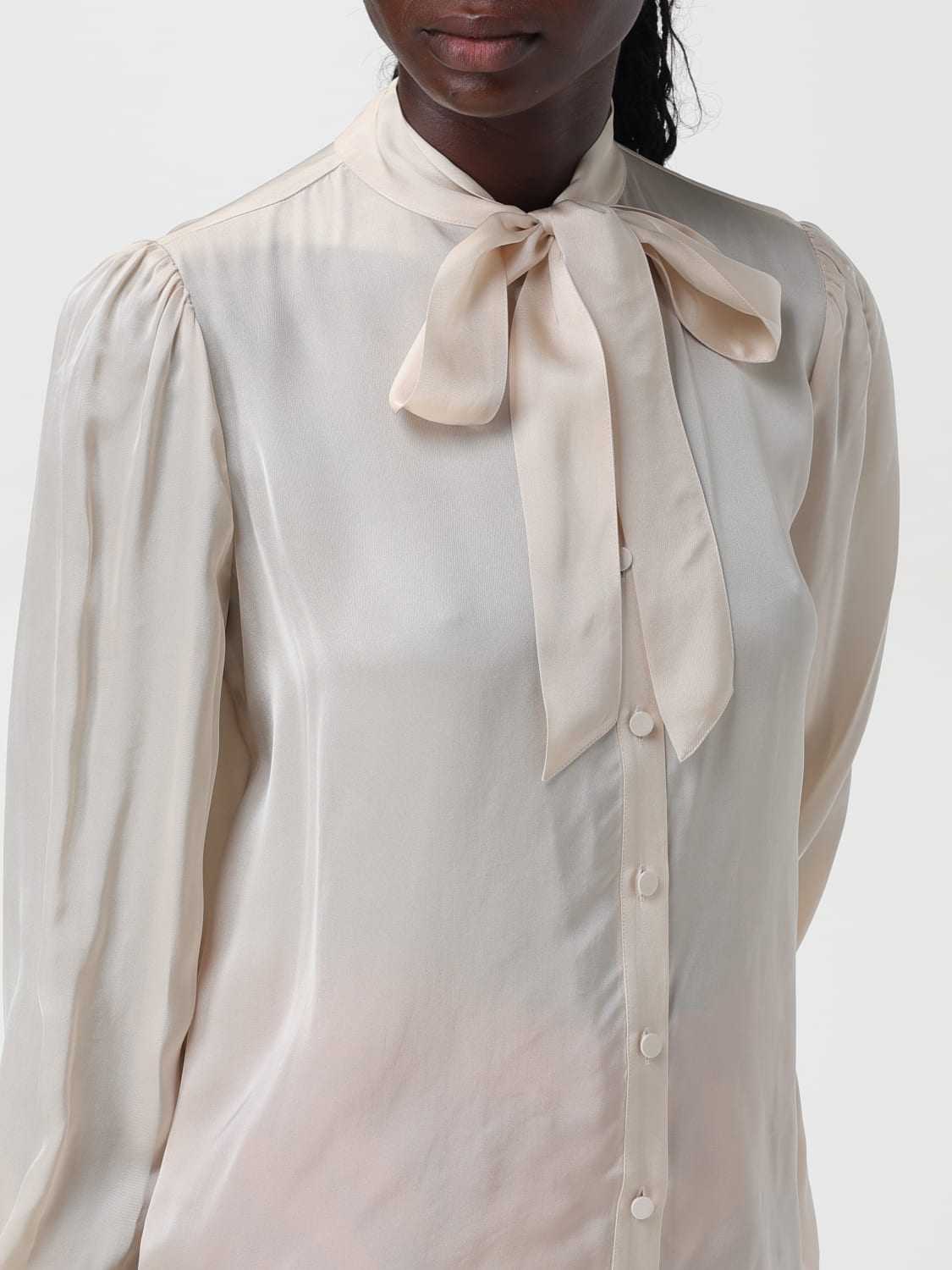 TWINSET SHIRT: Top woman Twinset, Champagne - Img 3