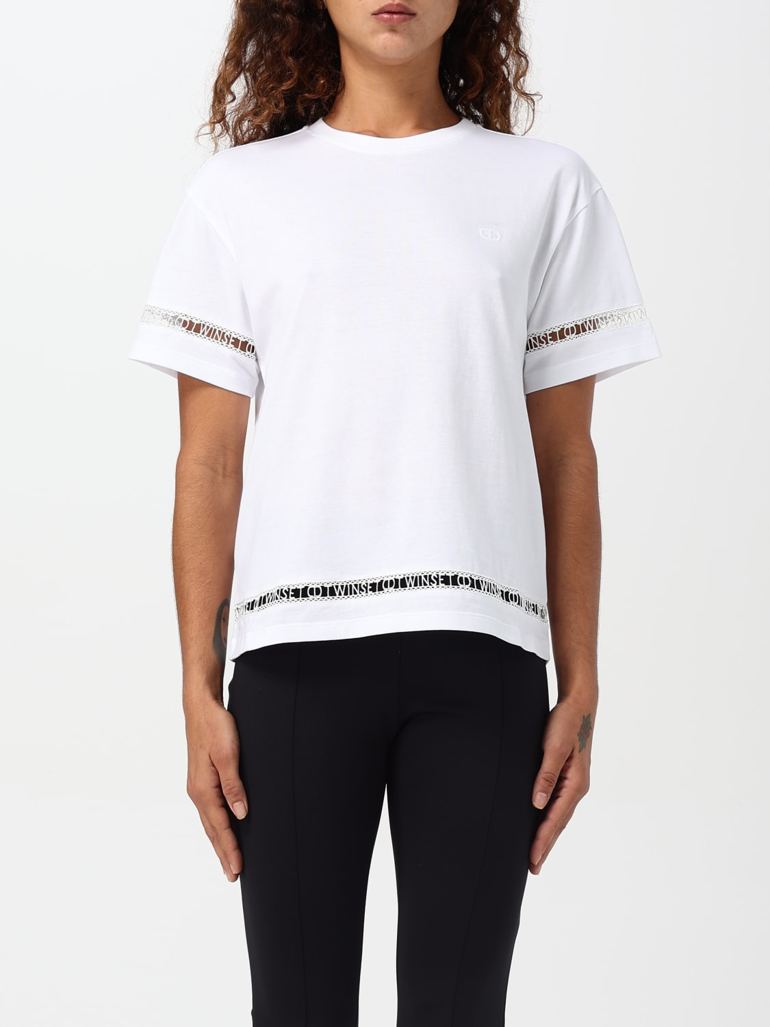 TWINSET T-SHIRT: T-shirt damen Twinset, Weiß - Img 1