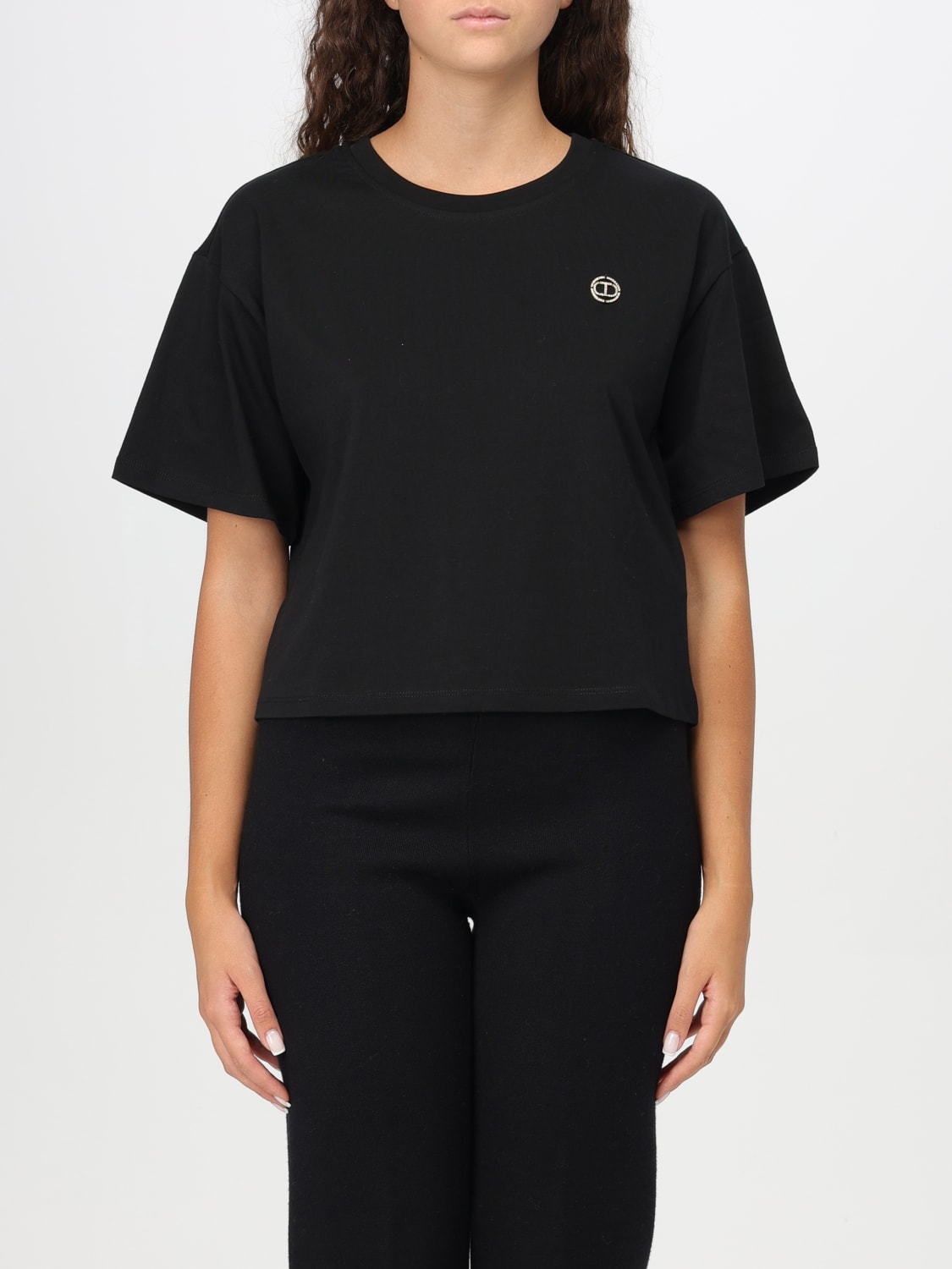 TWINSET T-SHIRT: T-shirt woman Twinset, Black - Img 1