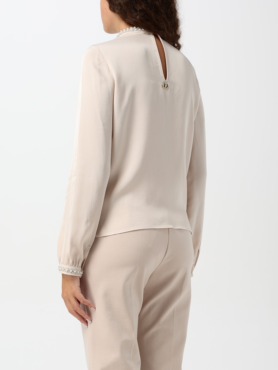 TWINSET TOP: Top woman Twinset, Cream - Img 2