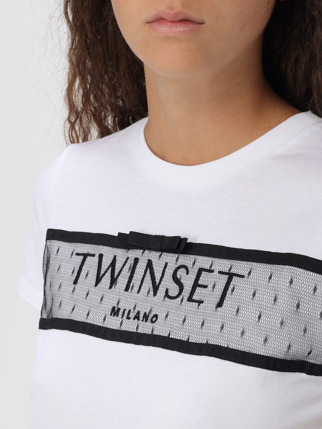 TWINSET T-SHIRT: T-shirt woman Twinset, White - Img 4