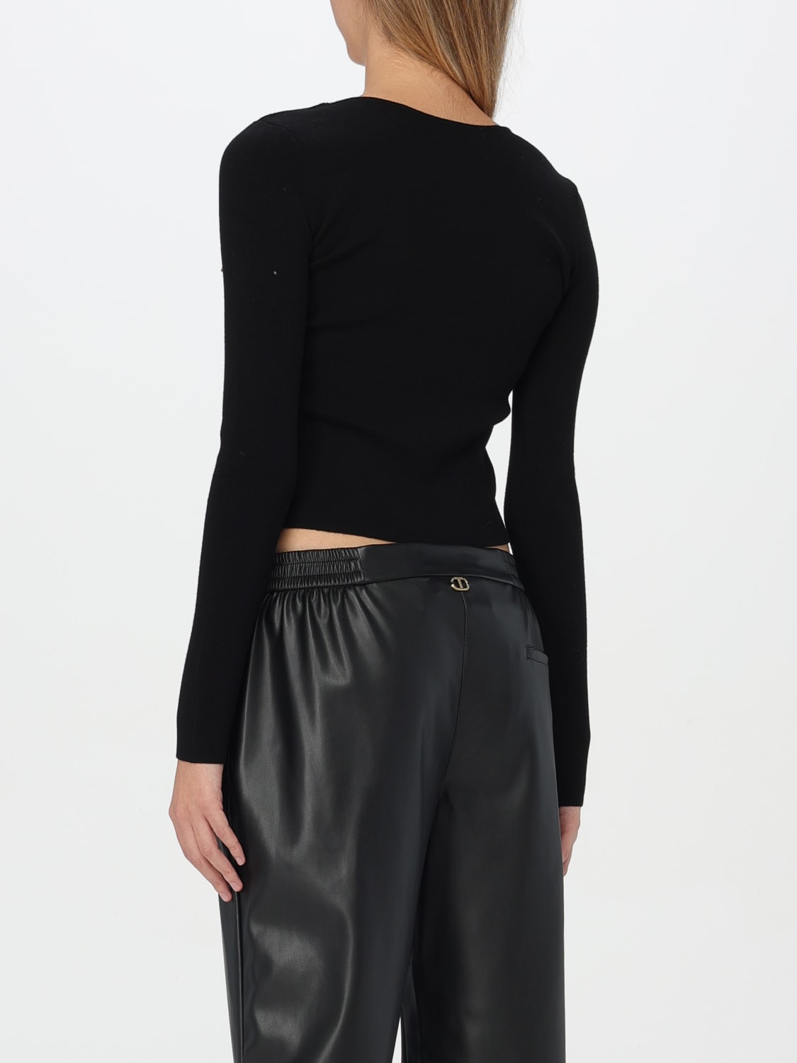 TWINSET TOP: Top woman Twinset, Black - Img 2