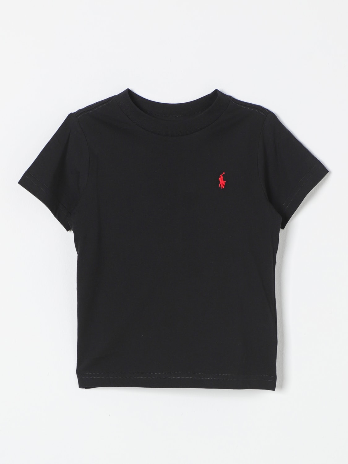 POLO RALPH LAUREN T-SHIRT: T-shirt kids Polo Ralph Lauren, Black - Img 1