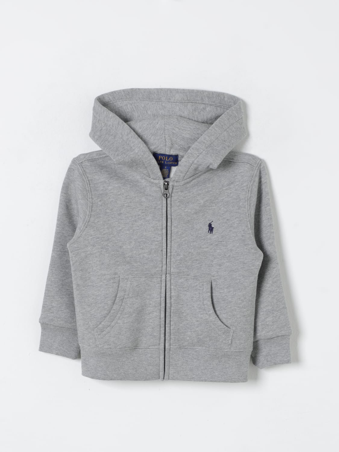 POLO RALPH LAUREN SWEATER: Sweater kids Polo Ralph Lauren, Grey - Img 1