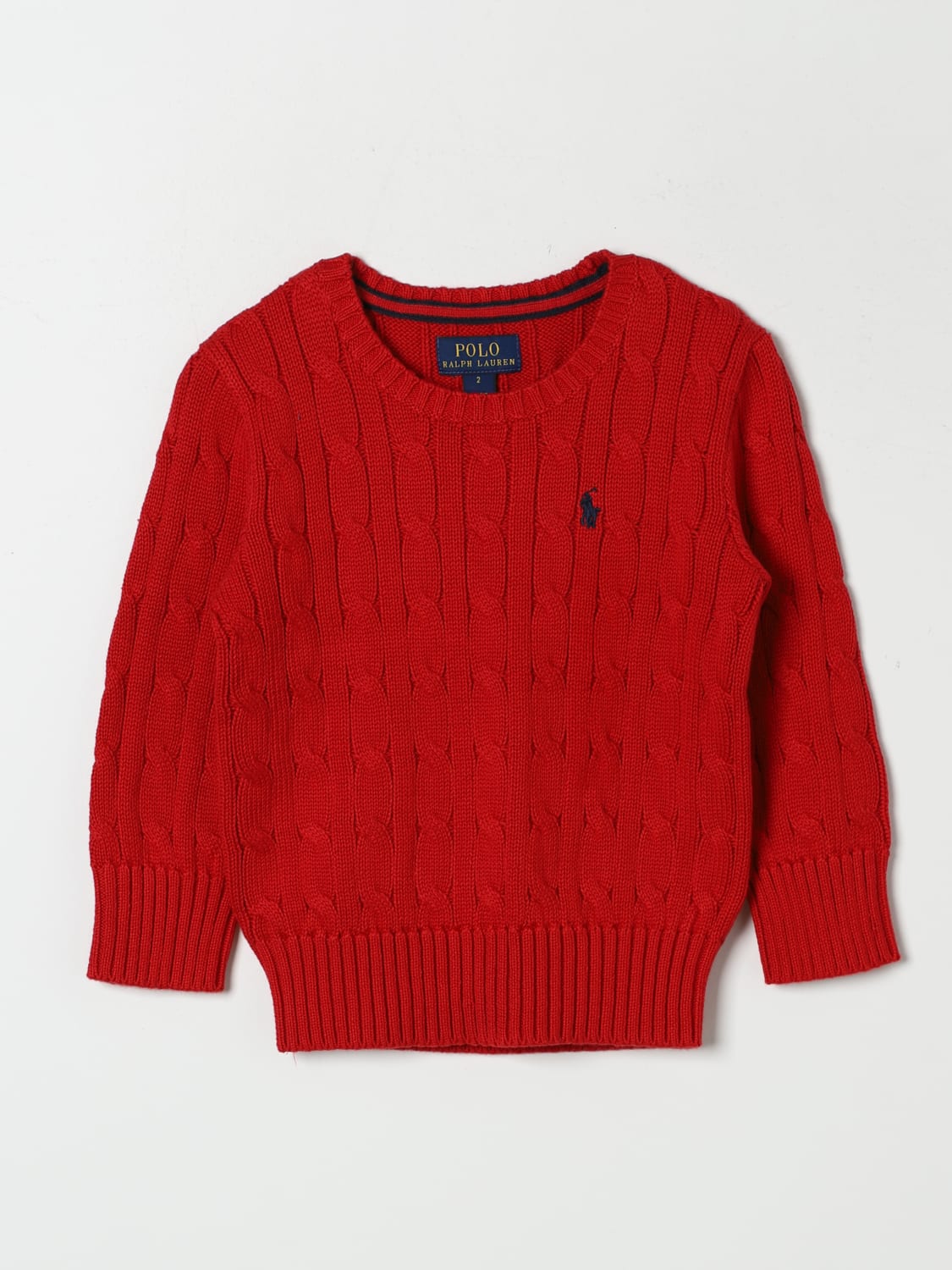 POLO RALPH LAUREN 毛衣: 毛衣 儿童 Polo Ralph Lauren, 红色 - Img 1