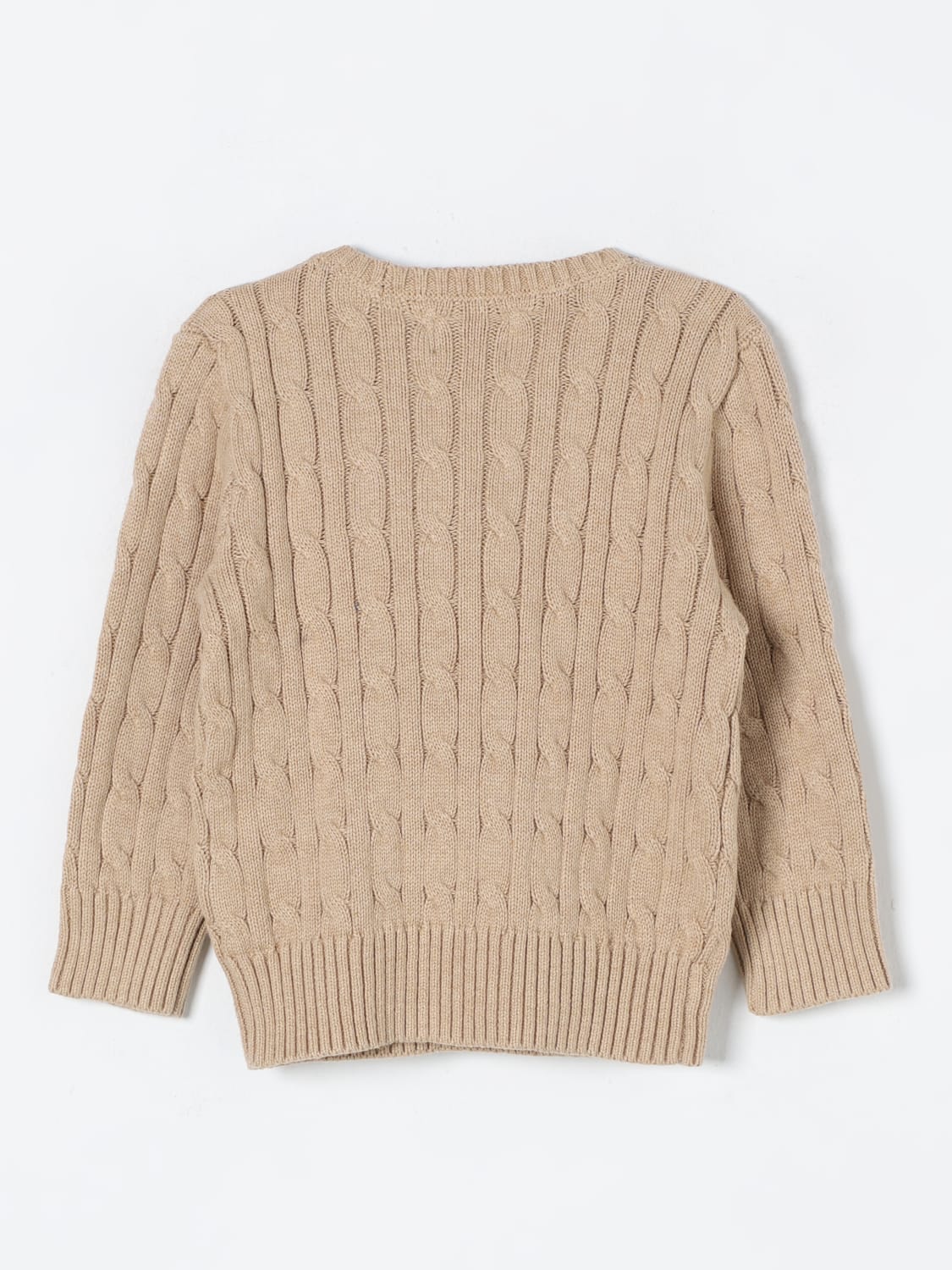 POLO RALPH LAUREN SWEATER: Sweater kids Polo Ralph Lauren, Beige - Img 2