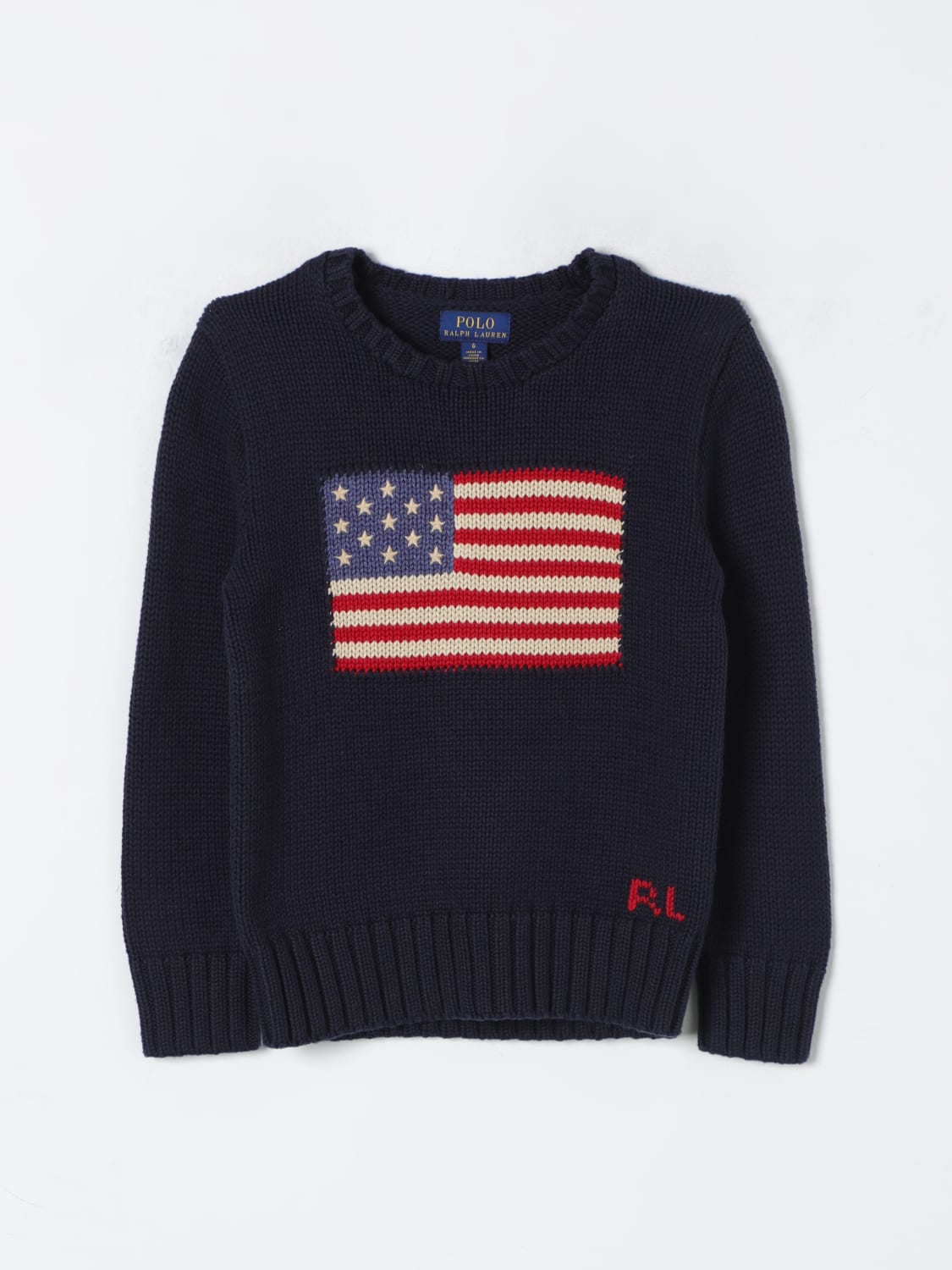 POLO RALPH LAUREN セーター: セーター ボーイ Polo Ralph Lauren, ネイビー - Img 1