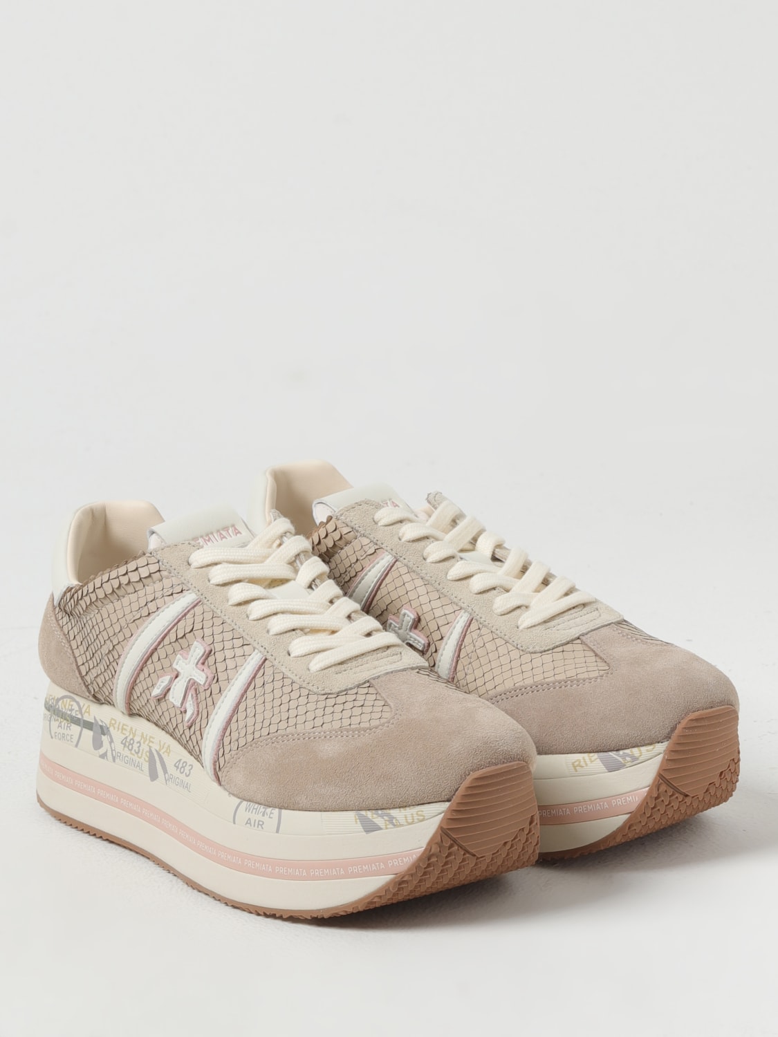 PREMIATA SNEAKERS: Sneakers woman Premiata, Beige - Img 2