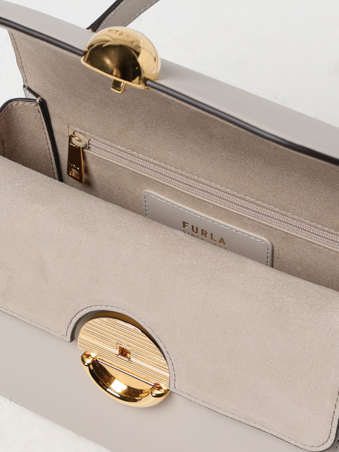 FURLA: Shoulder bag woman - Yellow Cream | Furla mini bag