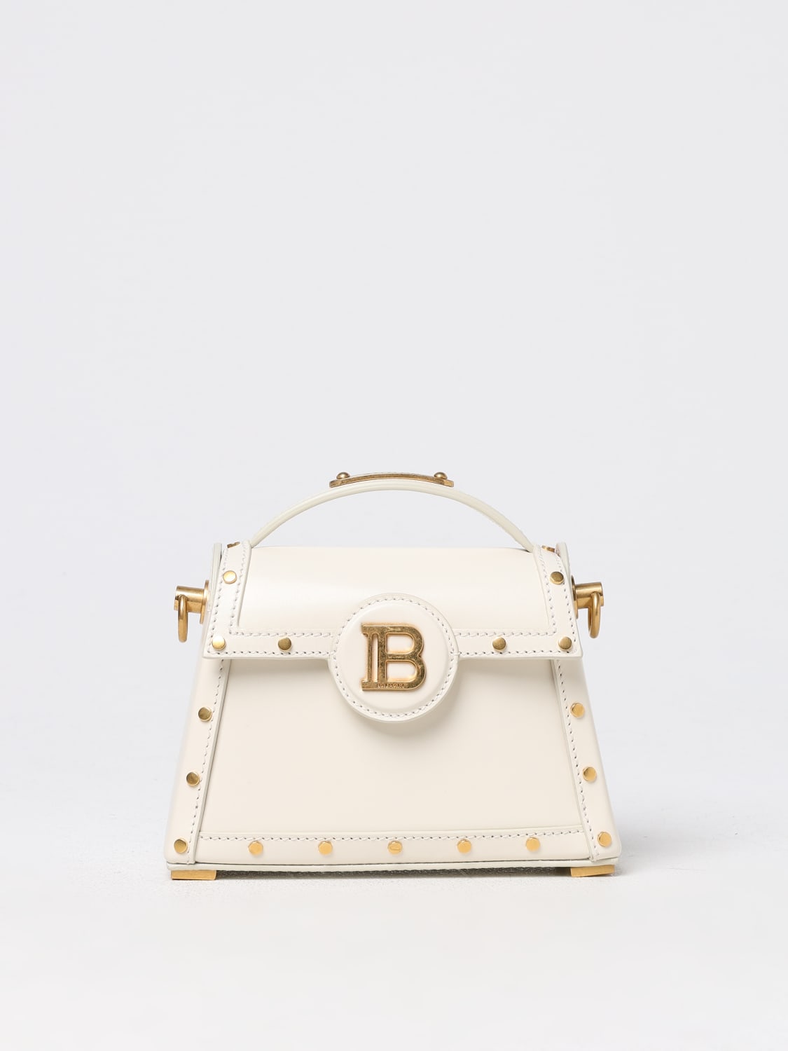 BALMAIN MINI BAG: Shoulder bag woman Balmain, White - Img 1