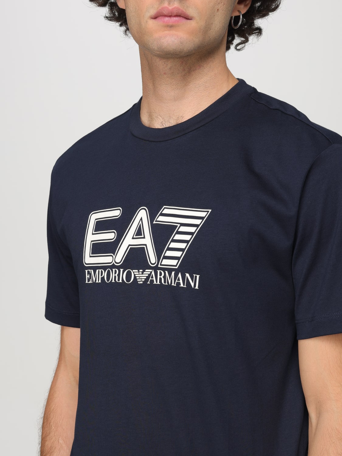 EA7 T-SHIRT: T-shirt men Ea7, Blue - Img 3