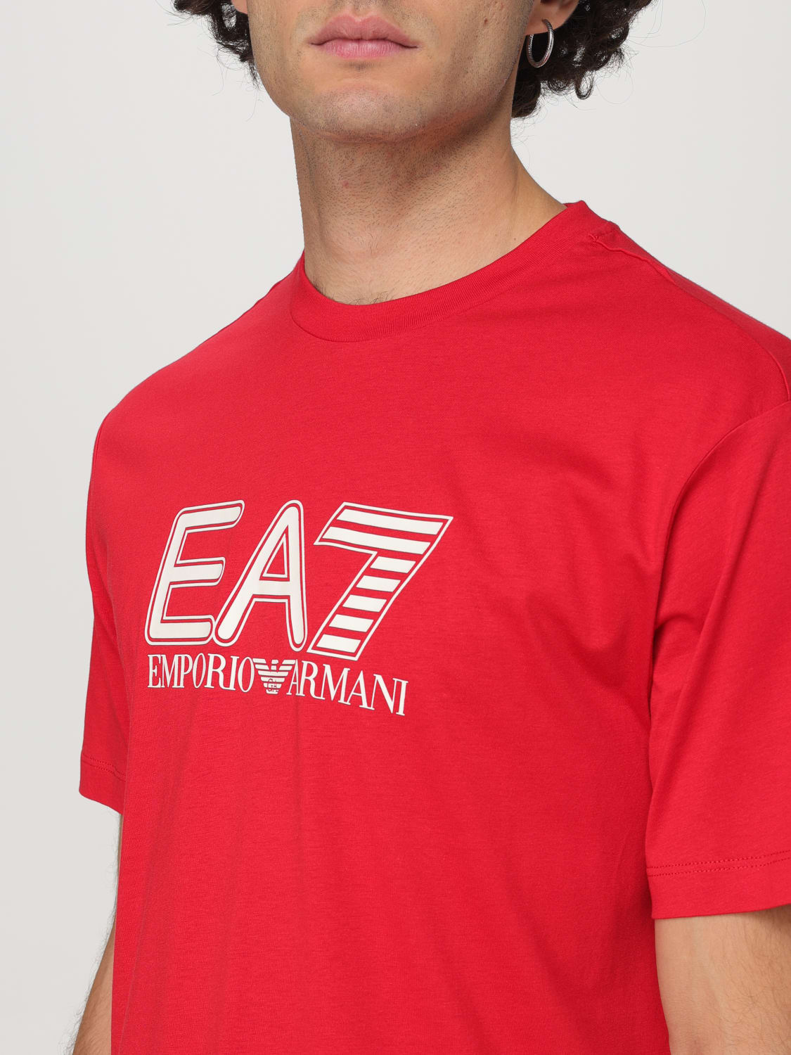 EA7 T-SHIRT: T-shirt con logo Ea7, Rosso - Img 3