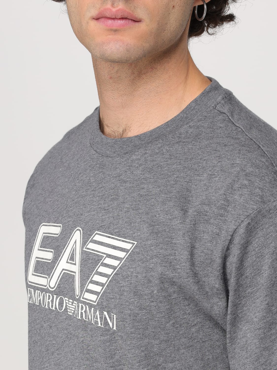 EA7 T-SHIRT: T-shirt men Ea7, Grey - Img 3