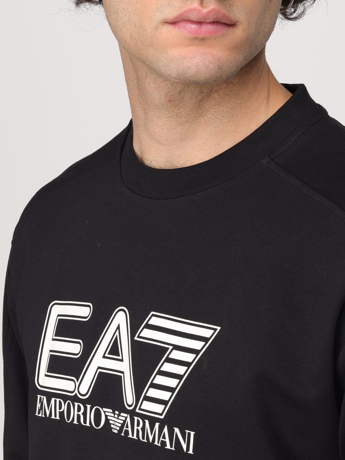 EA7 SWEATSHIRT: Sweatshirt herren Ea7, Schwarz - Img 3