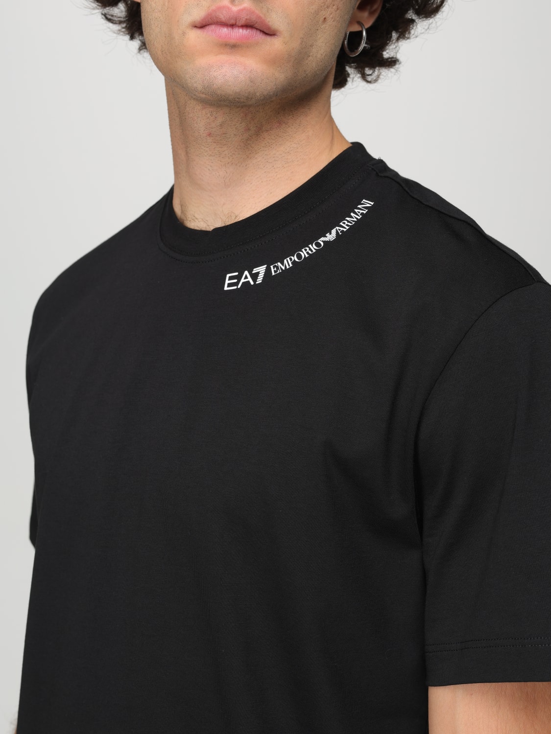 EA7 T-SHIRT: T-shirt men Ea7, Black - Img 3