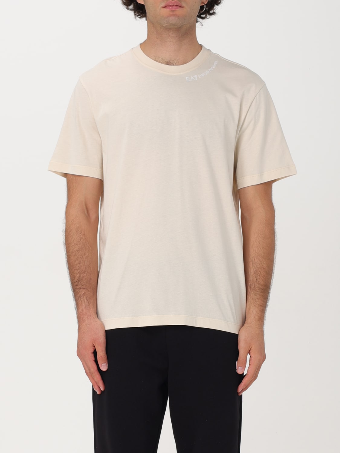 EA7 T-SHIRT: T-shirt men Ea7, Natural - Img 1