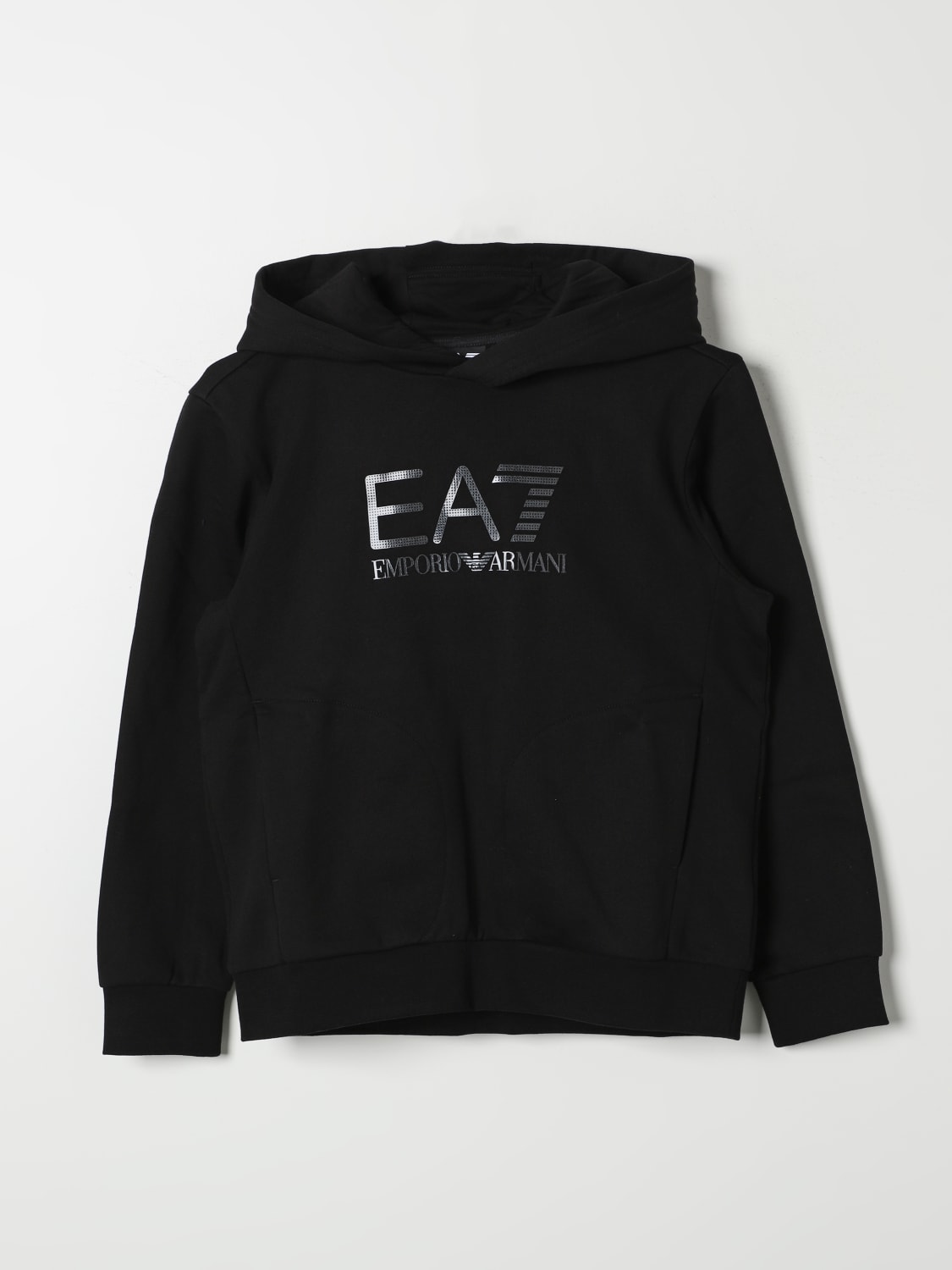 EA7 스웨터: 스웨터 남아 Ea7, 블랙 - Img 1