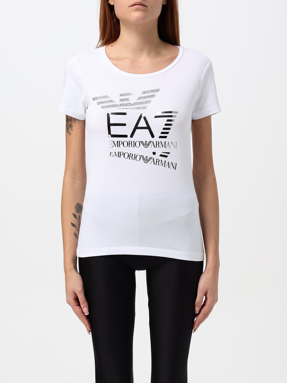 EA7 T-SHIRT: T-shirt woman Ea7, White - Img 1