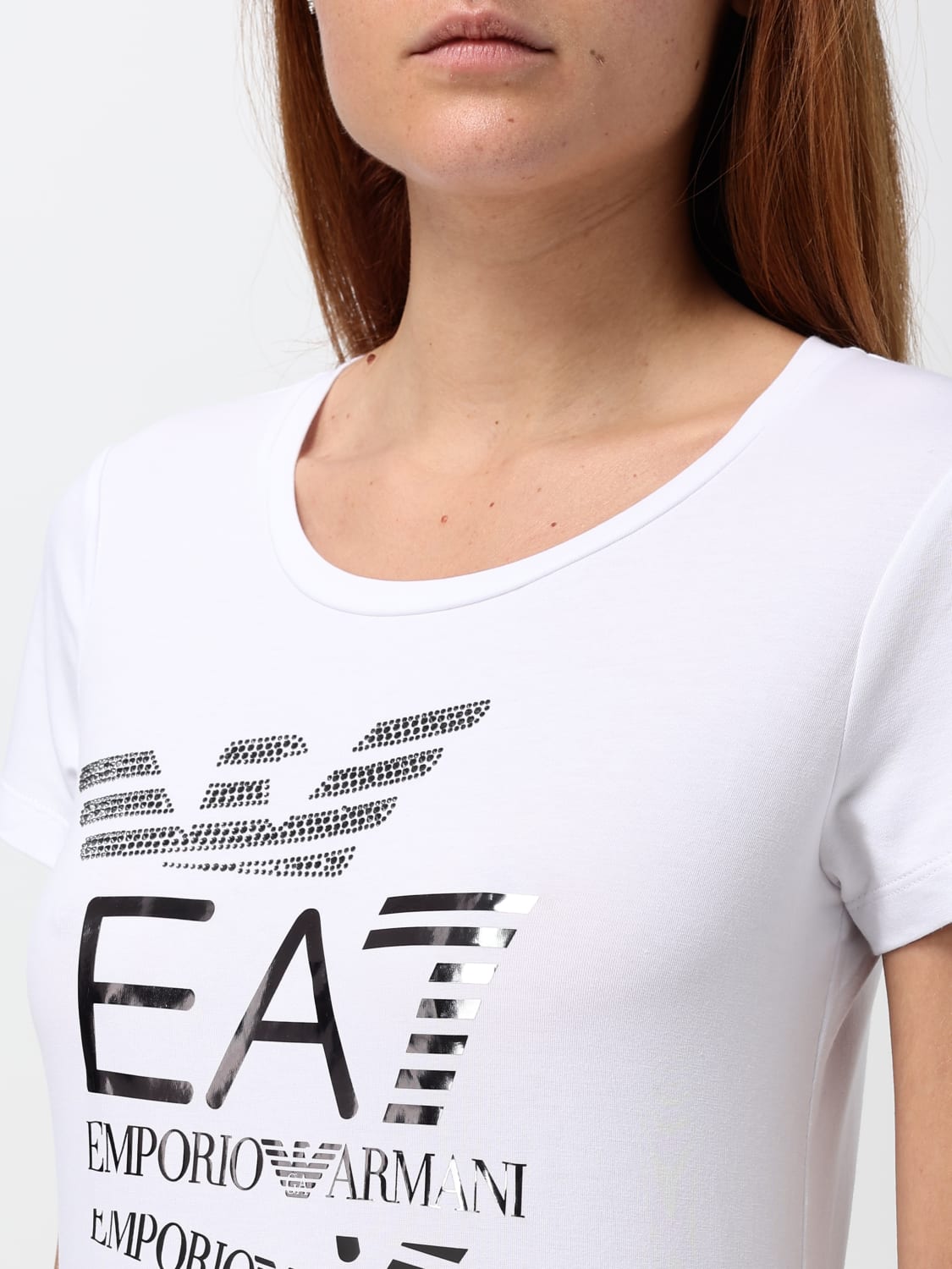 EA7 T-SHIRT: T-shirt woman Ea7, White - Img 3