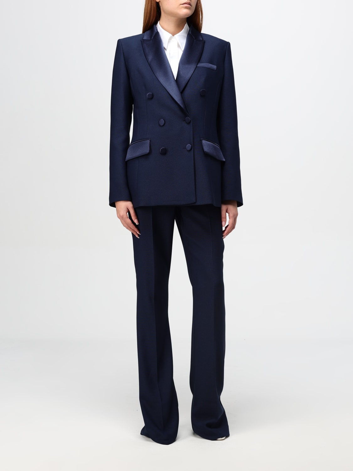 HEBE STUDIO BLAZER: Blazer femme Hebe Studio, Bleu Marine - Img 2