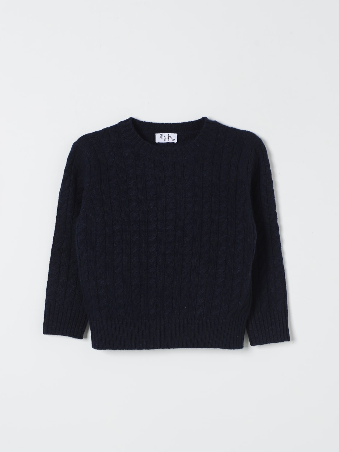 IL GUFO SWEATER: Sweater kids Il Gufo, Blue - Img 1