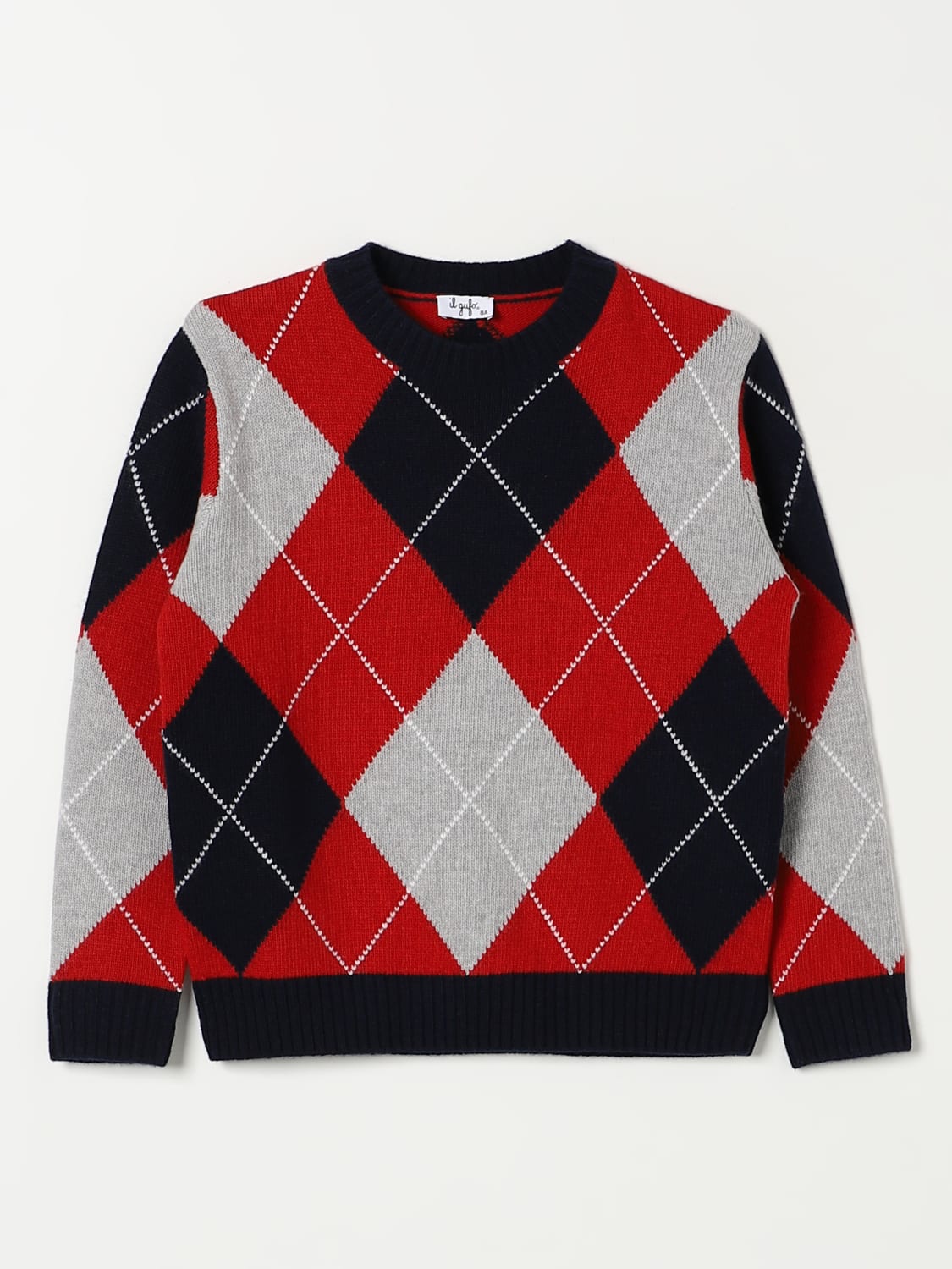 IL GUFO SWEATER: Sweater kids Il Gufo, Blue - Img 1
