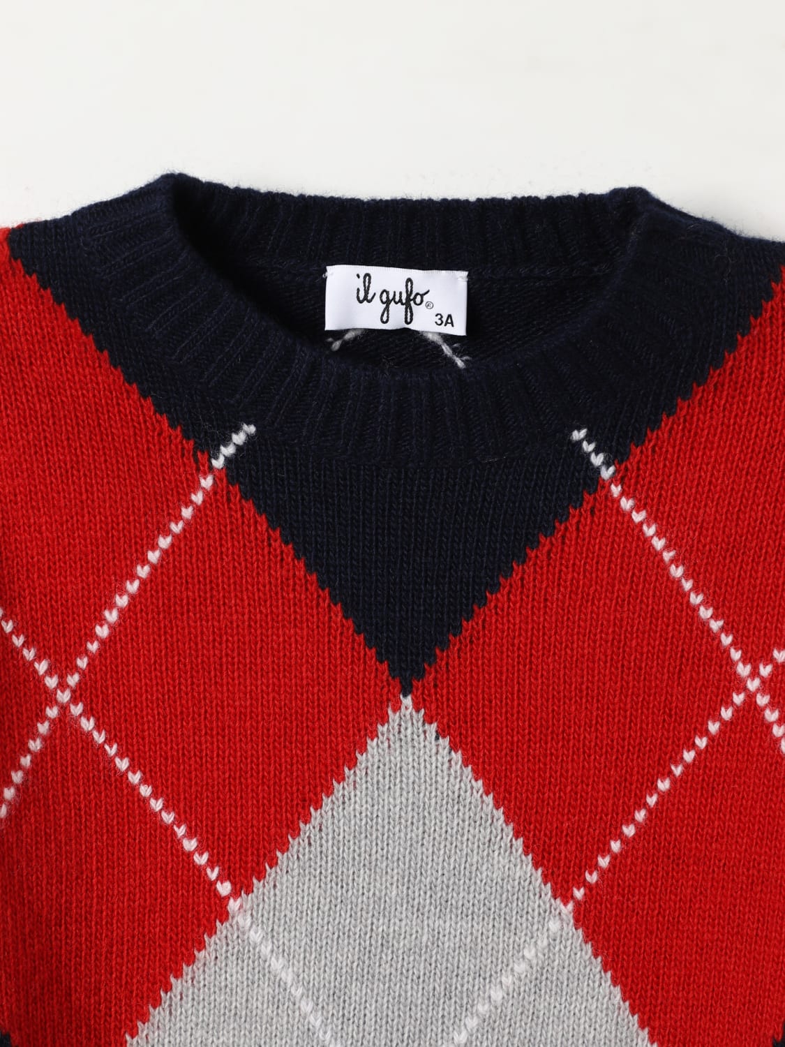 IL GUFO SWEATER: Sweater kids Il Gufo, Blue - Img 3