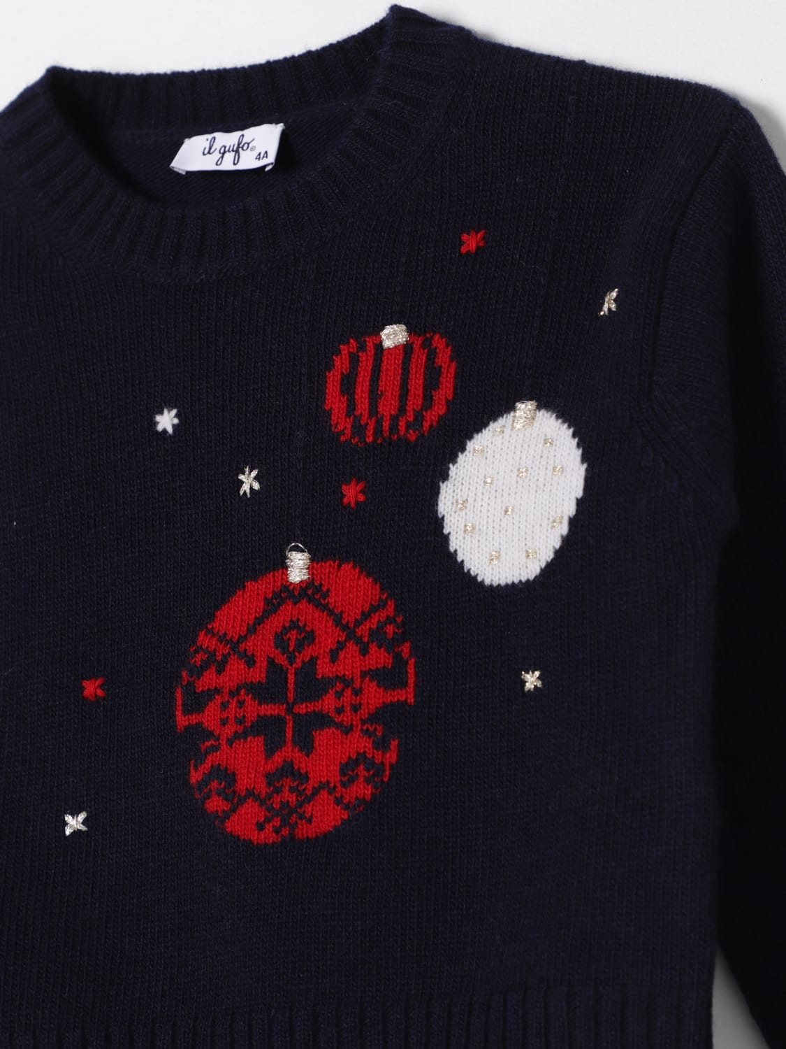 IL GUFO PULLOVER: Pullover kinder Il Gufo, Blau - Img 3