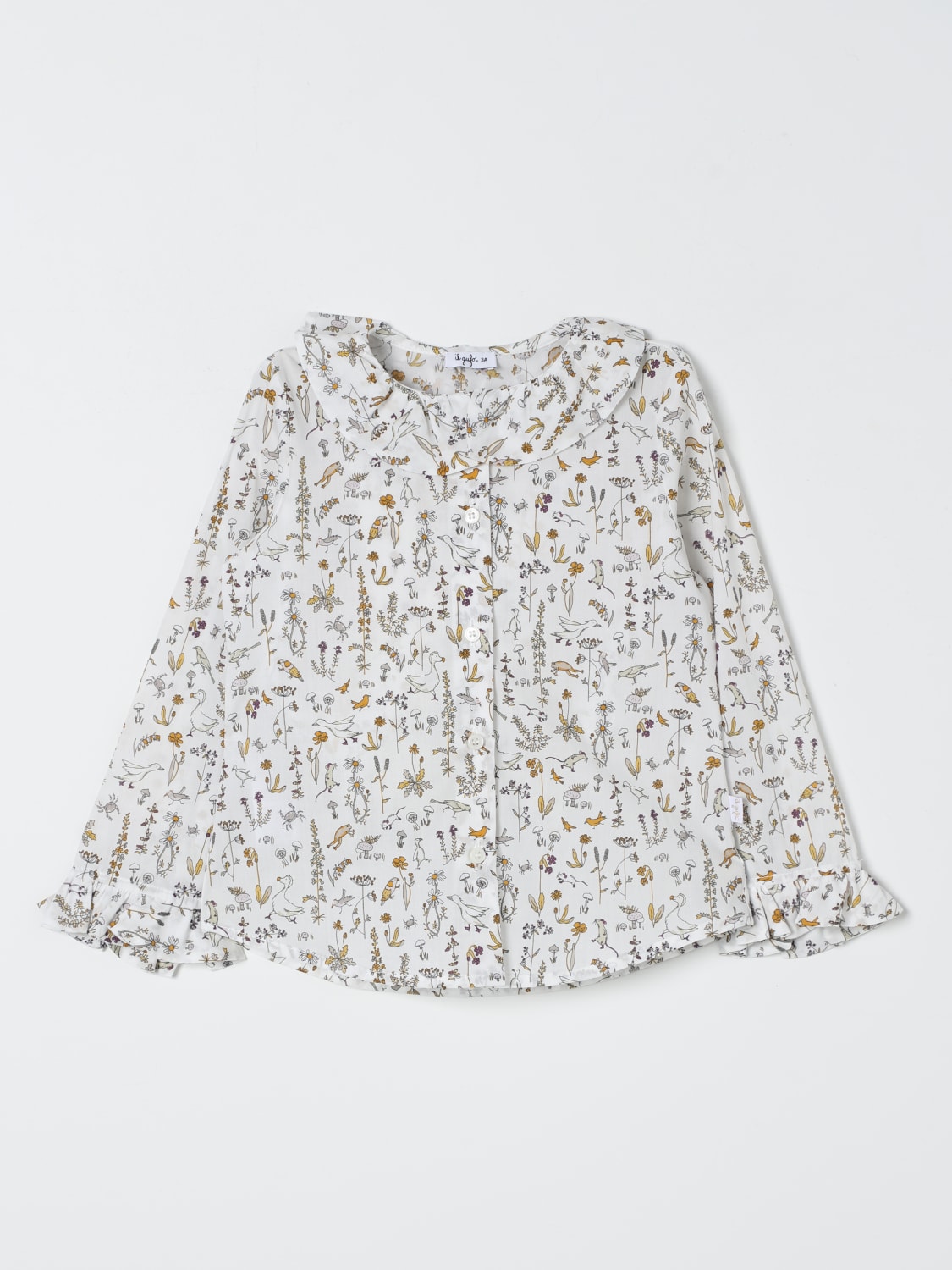 IL GUFO SHIRT: Shirt kids Il Gufo, White - Img 1