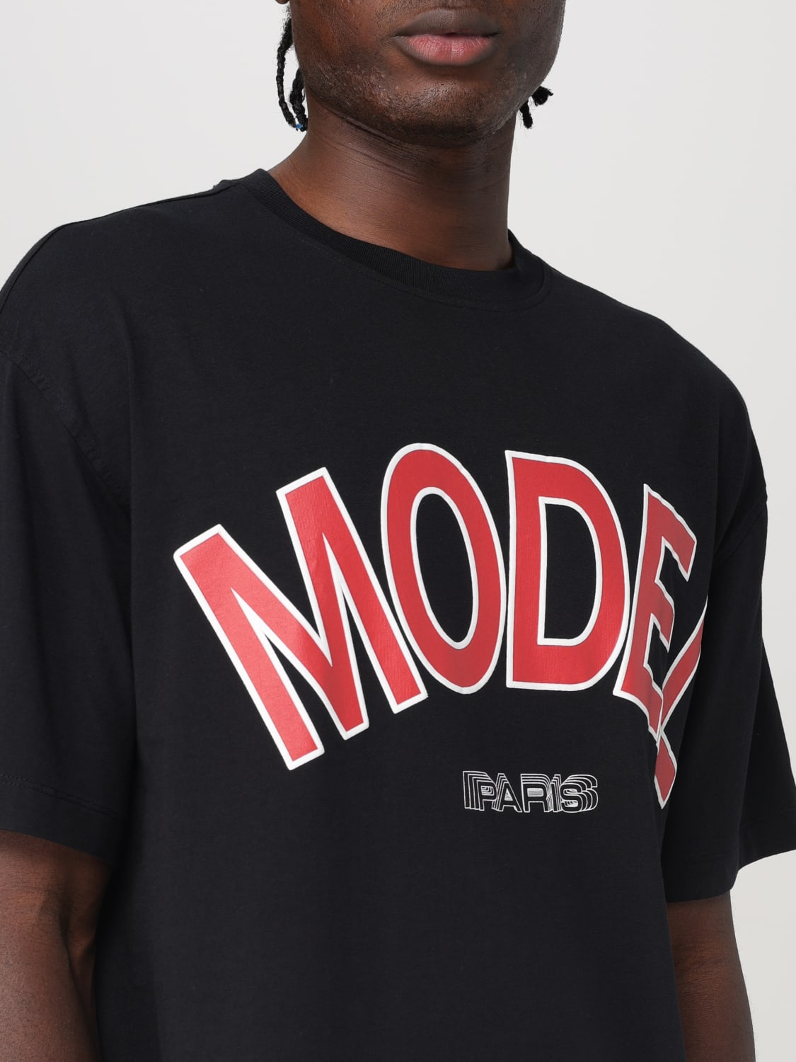 PHILIPPE MODEL T-SHIRT: T-shirt men Philippe Model, Black - Img 3