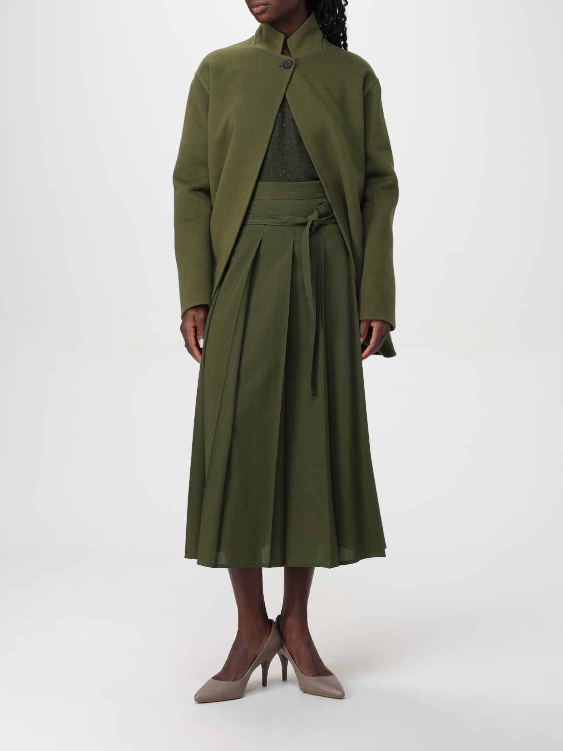 FABIANA FILIPPI COAT: Coat woman Fabiana Filippi, Green - Img 2