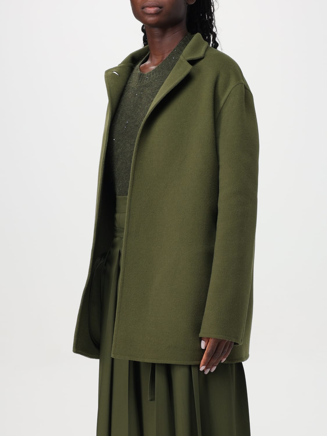 FABIANA FILIPPI COAT: Coat woman Fabiana Filippi, Green - Img 4