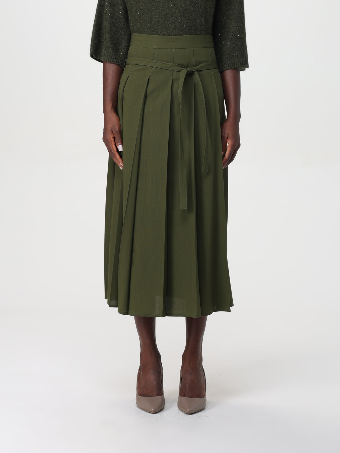 FABIANA FILIPPI SKIRT: Skirt woman Fabiana Filippi, Green - Img 1