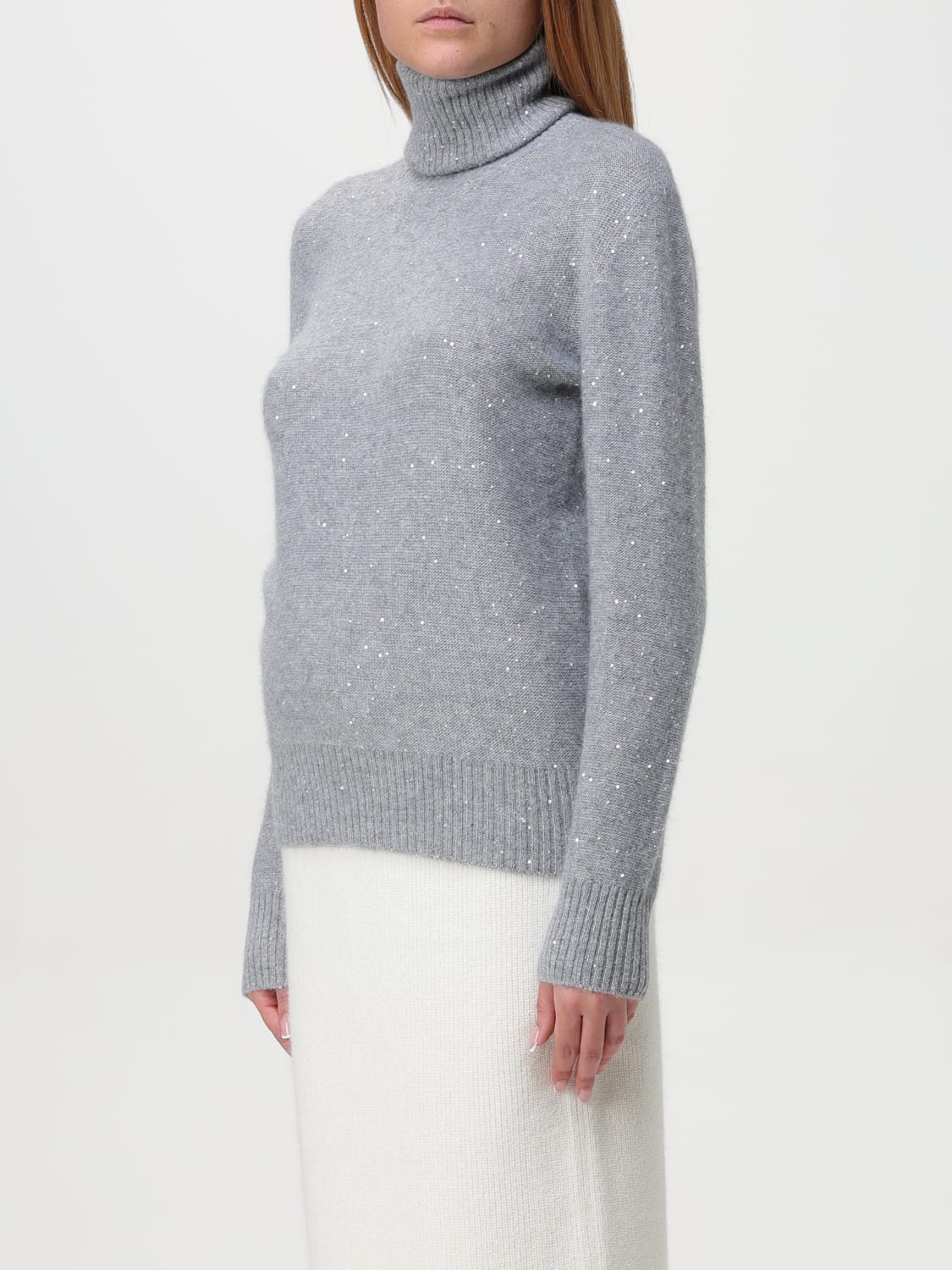 FABIANA FILIPPI SWEATER: Sweater woman Fabiana Filippi, Grey - Img 3