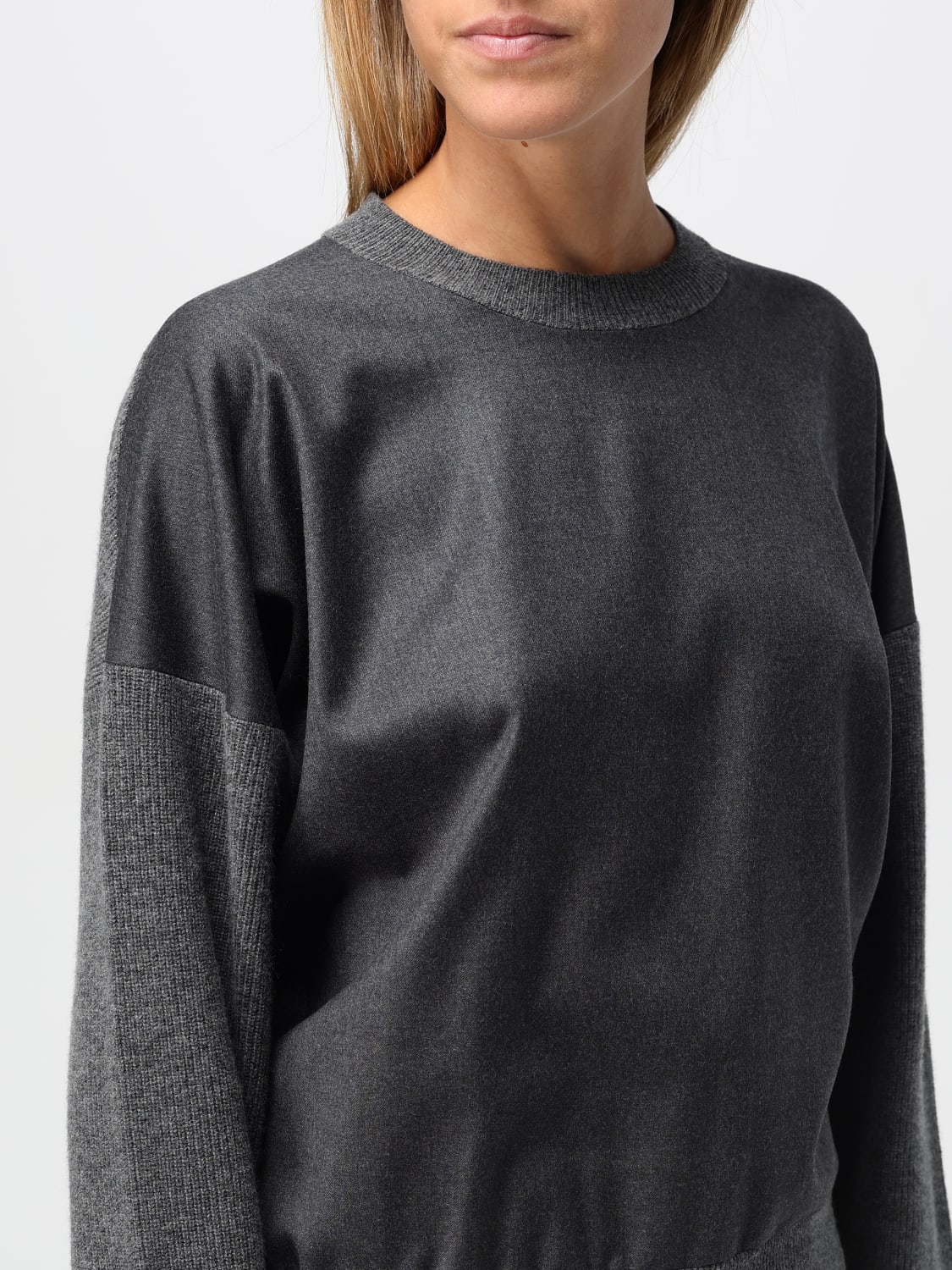 FABIANA FILIPPI SWEATER: Fabiana Filippi women's top, Grey - Img 3