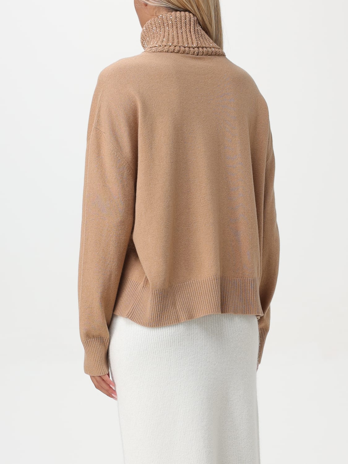 FABIANA FILIPPI SWEATER: Sweater woman Fabiana Filippi, Camel - Img 2