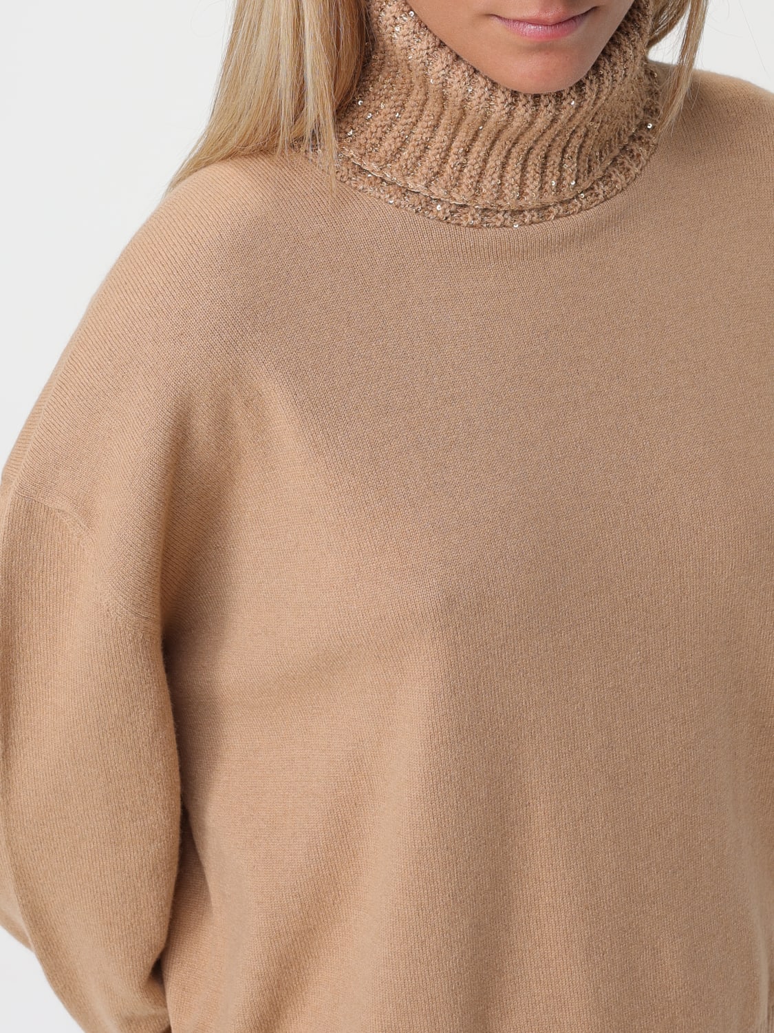 FABIANA FILIPPI SWEATER: Sweater woman Fabiana Filippi, Camel - Img 4