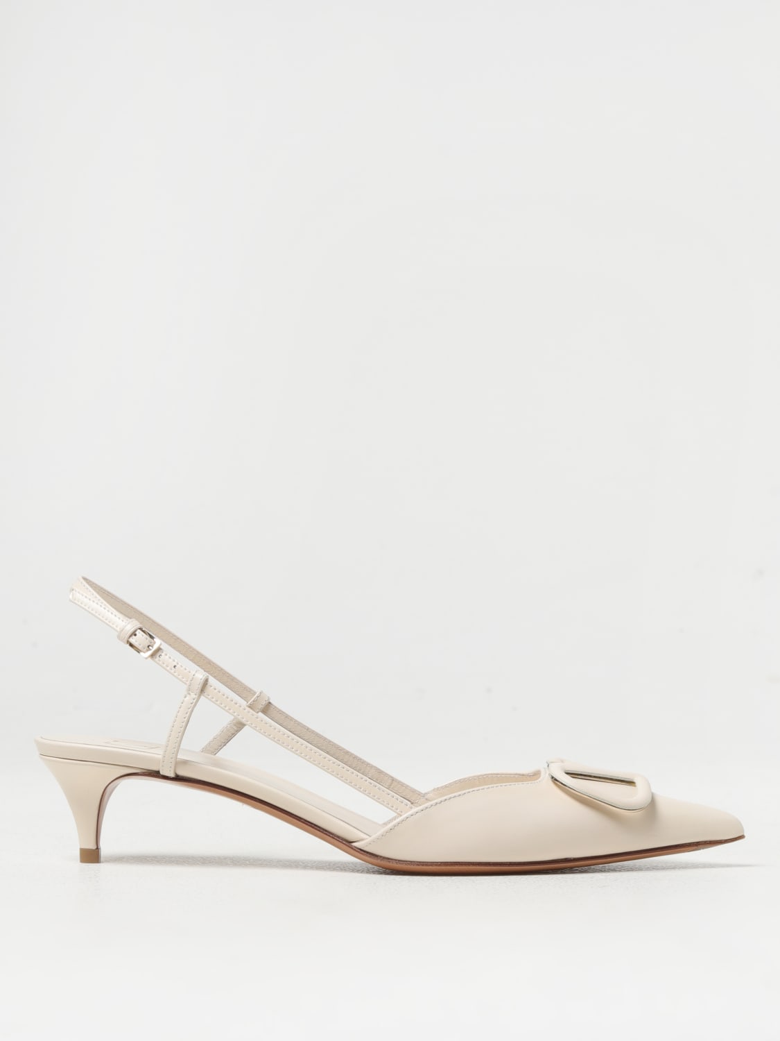 Giglio Slingback VLogo Signature Valentino Garavani in pelle spazzolata