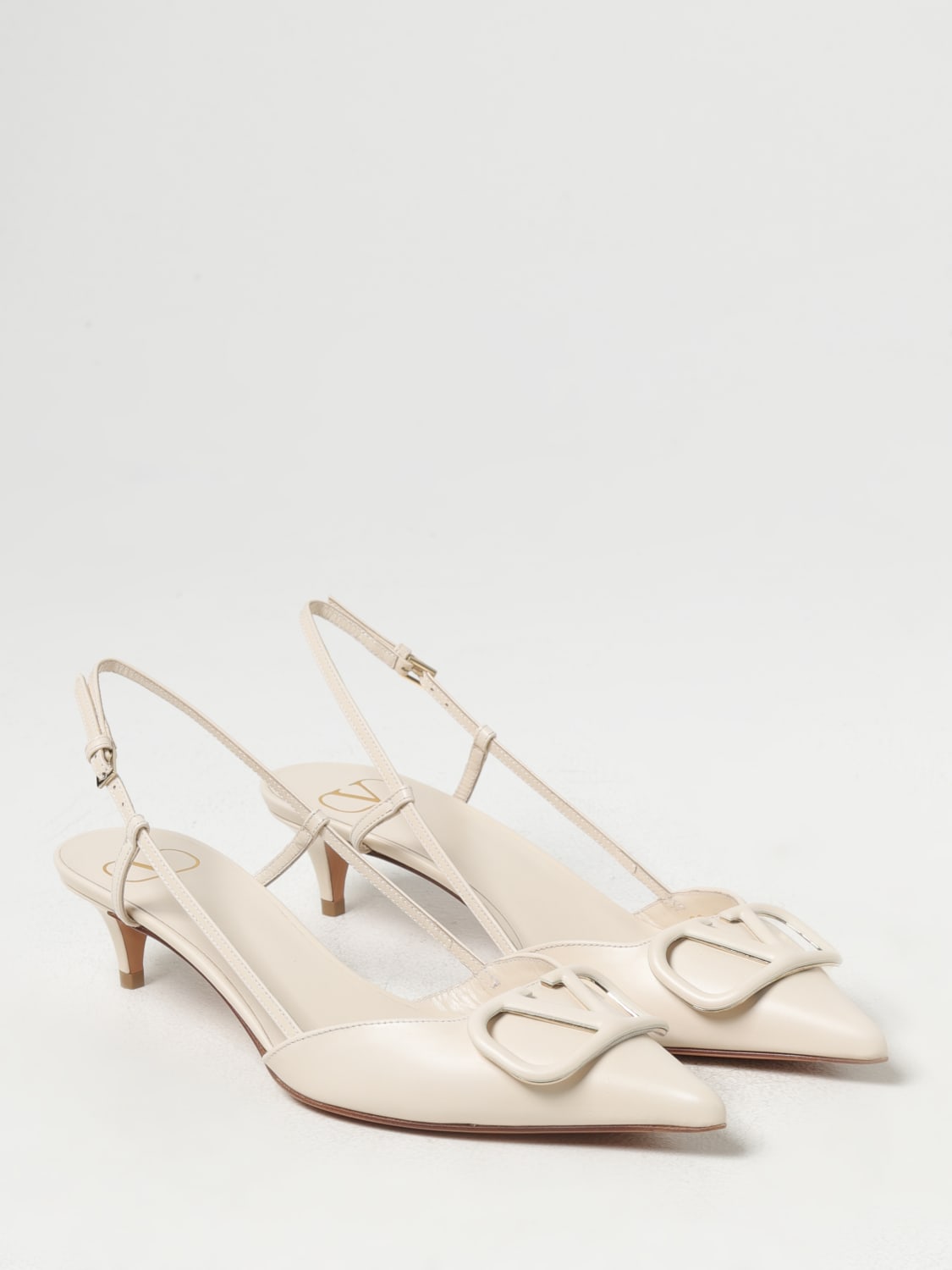 VALENTINO GARAVANI HIGH HEEL SHOES: Shoes woman Valentino Garavani, Yellow Cream - Img 2