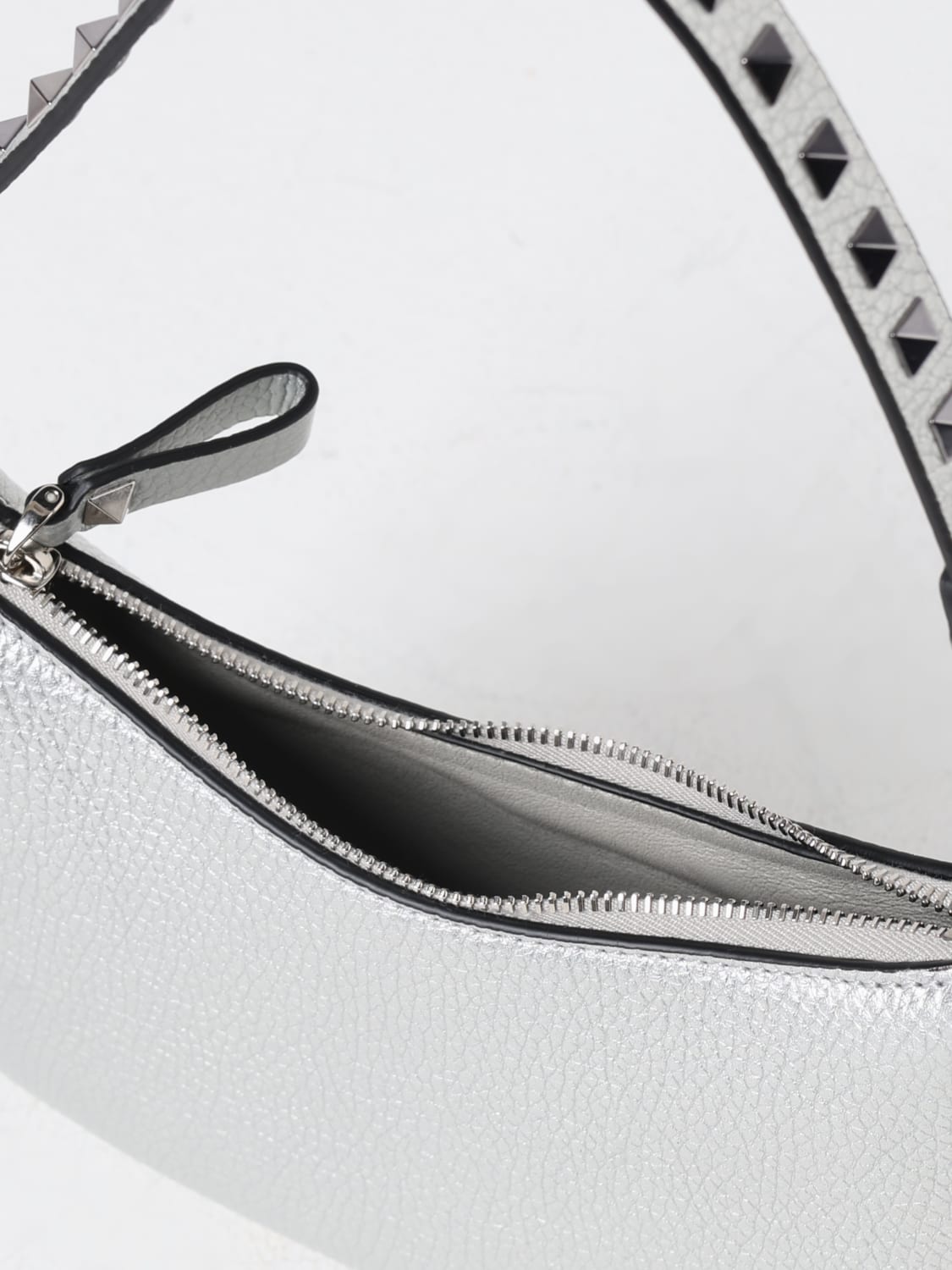 VALENTINO GARAVANI MINI-TASCHE: Schultertasche damen Valentino Garavani, Silber - Img 4