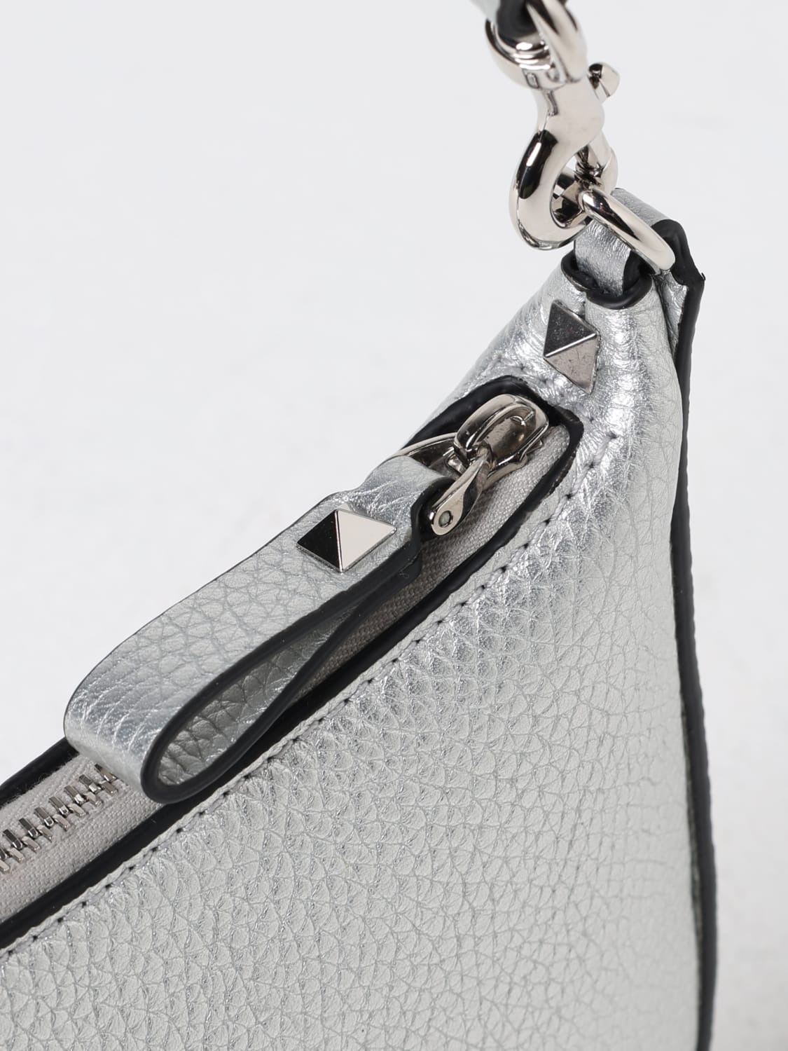 VALENTINO GARAVANI MINI-TASCHE: Schultertasche damen Valentino Garavani, Silber - Img 5