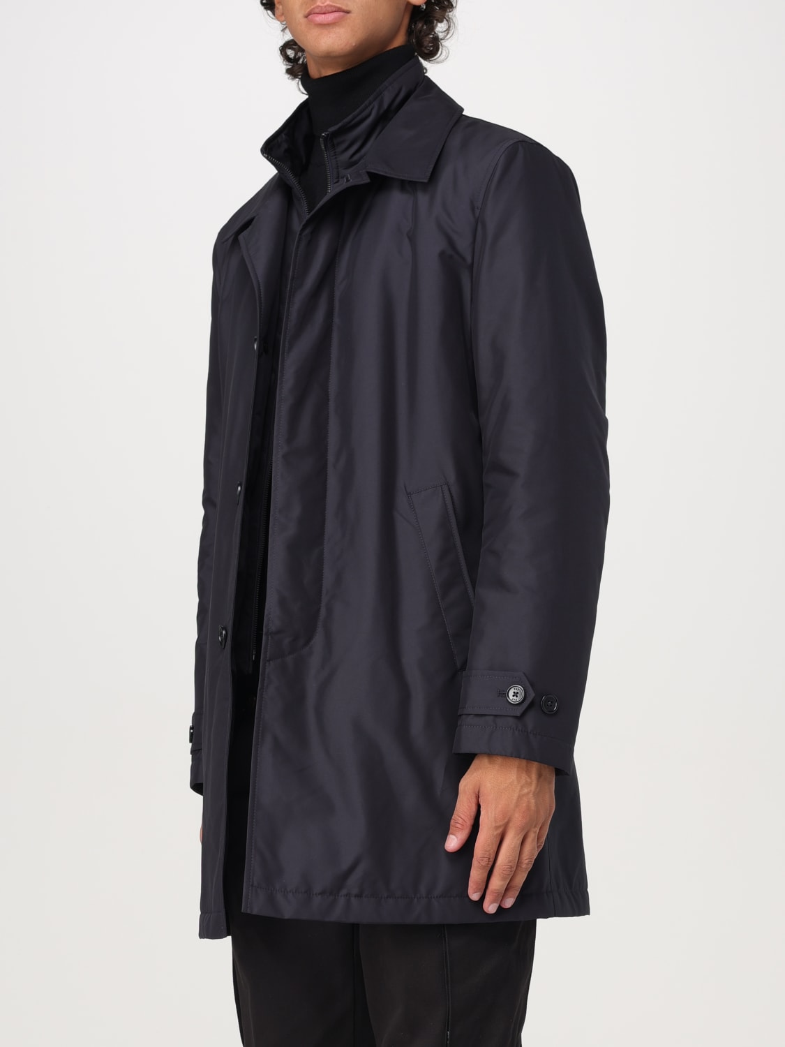 FAY JACKET: Fay nylon parka, Blue - Img 3