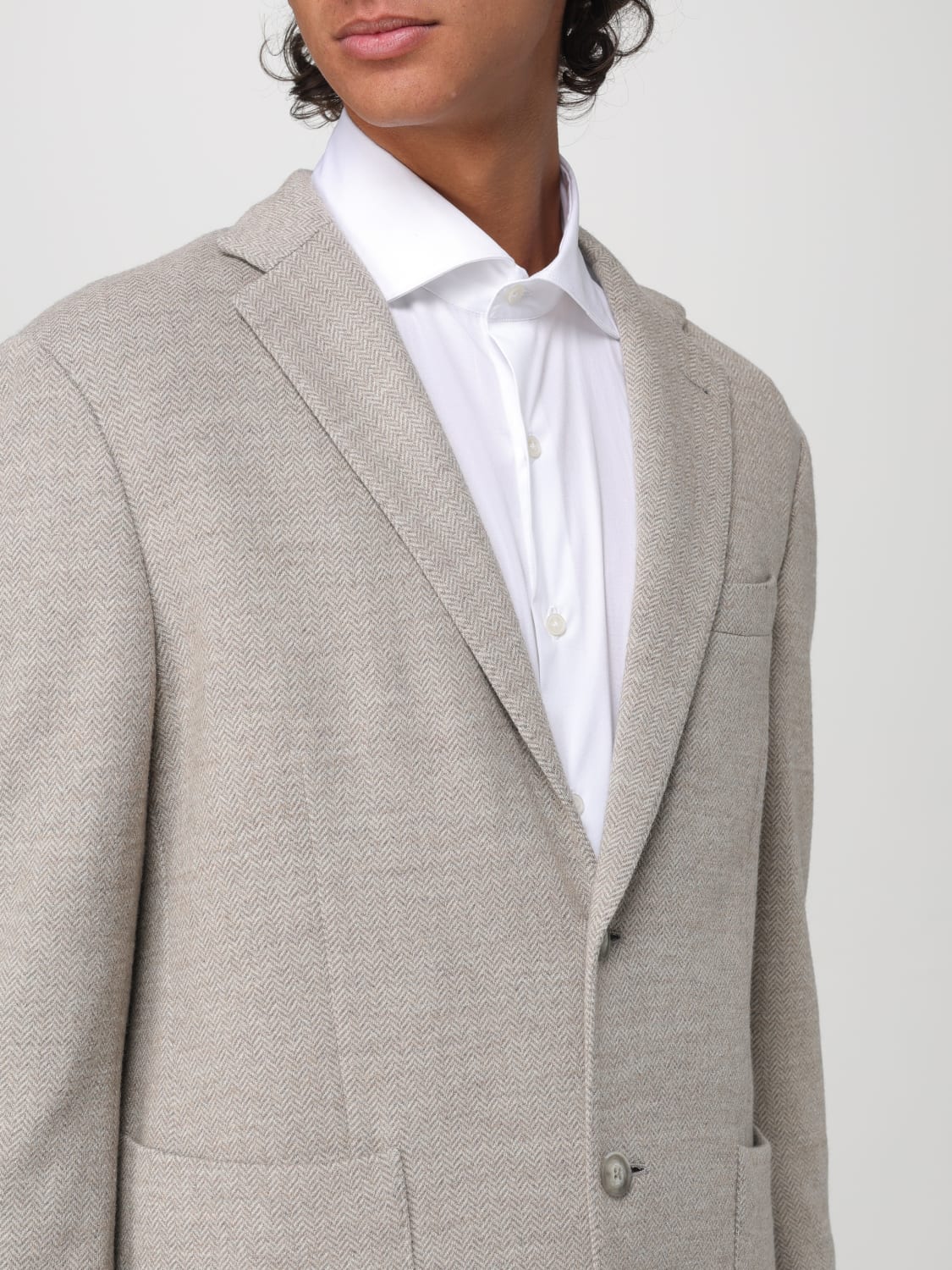 FAY BLAZER: Blazer men Fay, Beige - Img 4