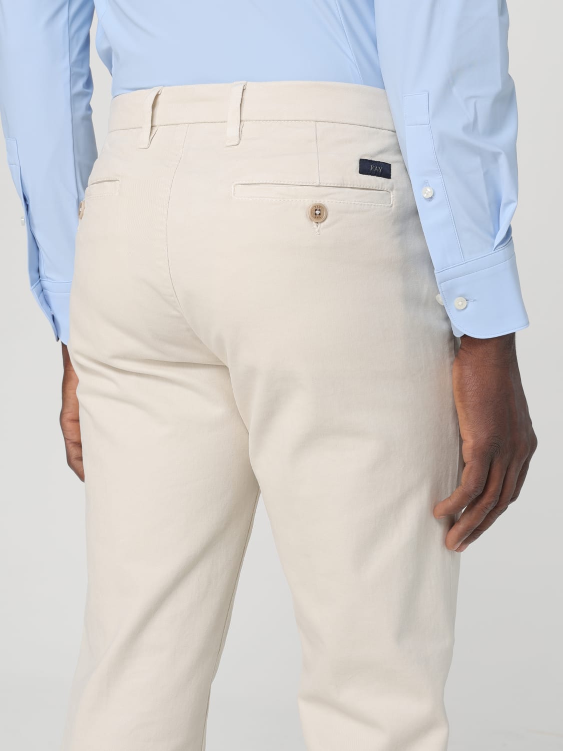 FAY PANTS: Pants men Fay, White - Img 3