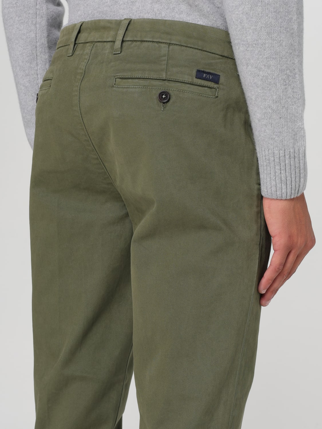 FAY PANTS: Pants men Fay, Green - Img 3