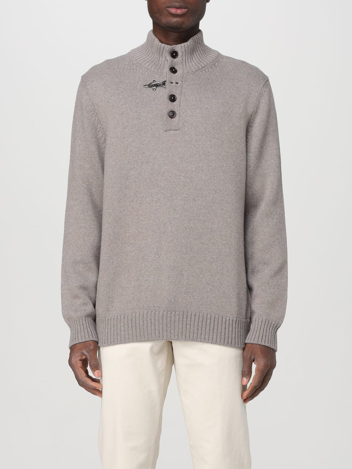 FAY SWEATER: Sweater men Fay, Kaki - Img 1